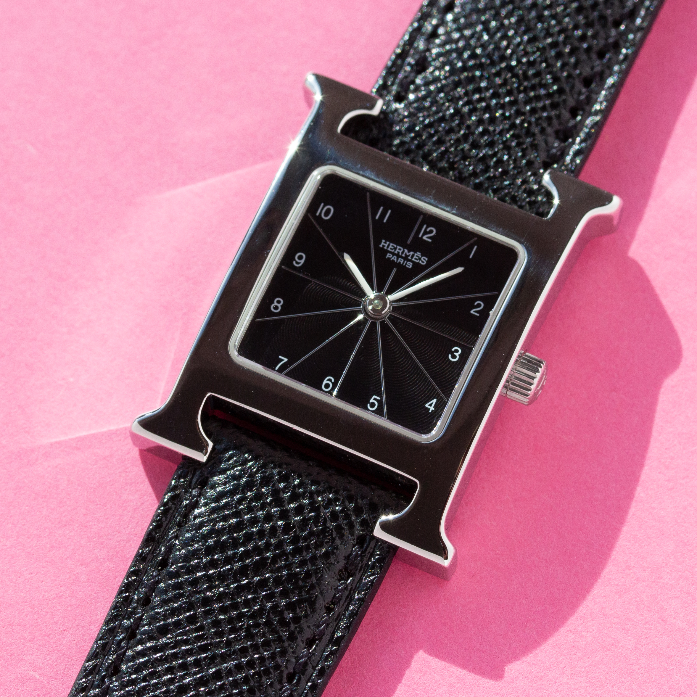 View of Hermes Time H Black ref HH1.210