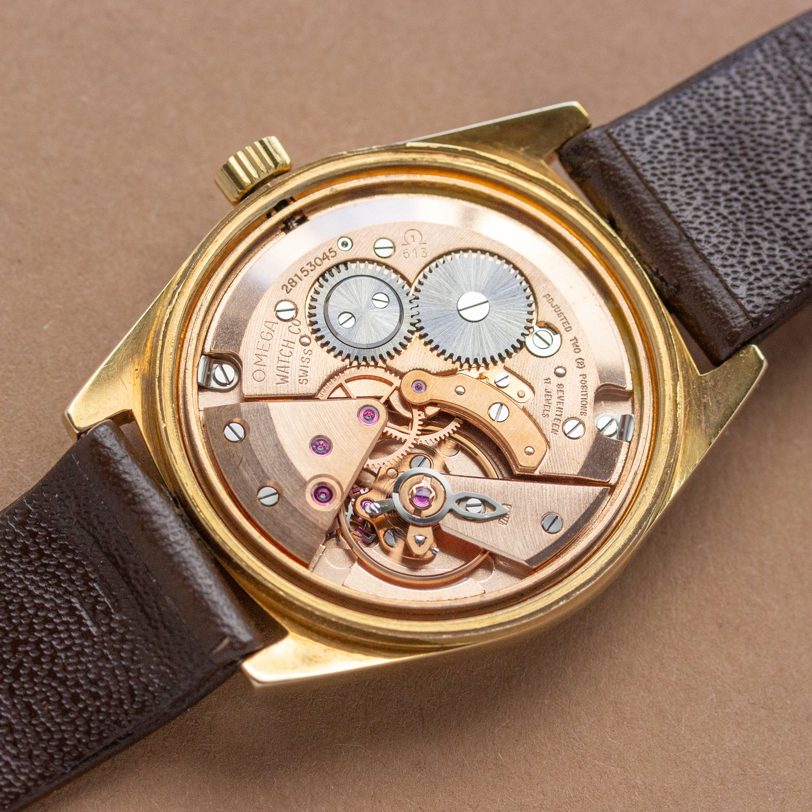 View of Omega Geneva ref 136.041 cal 613