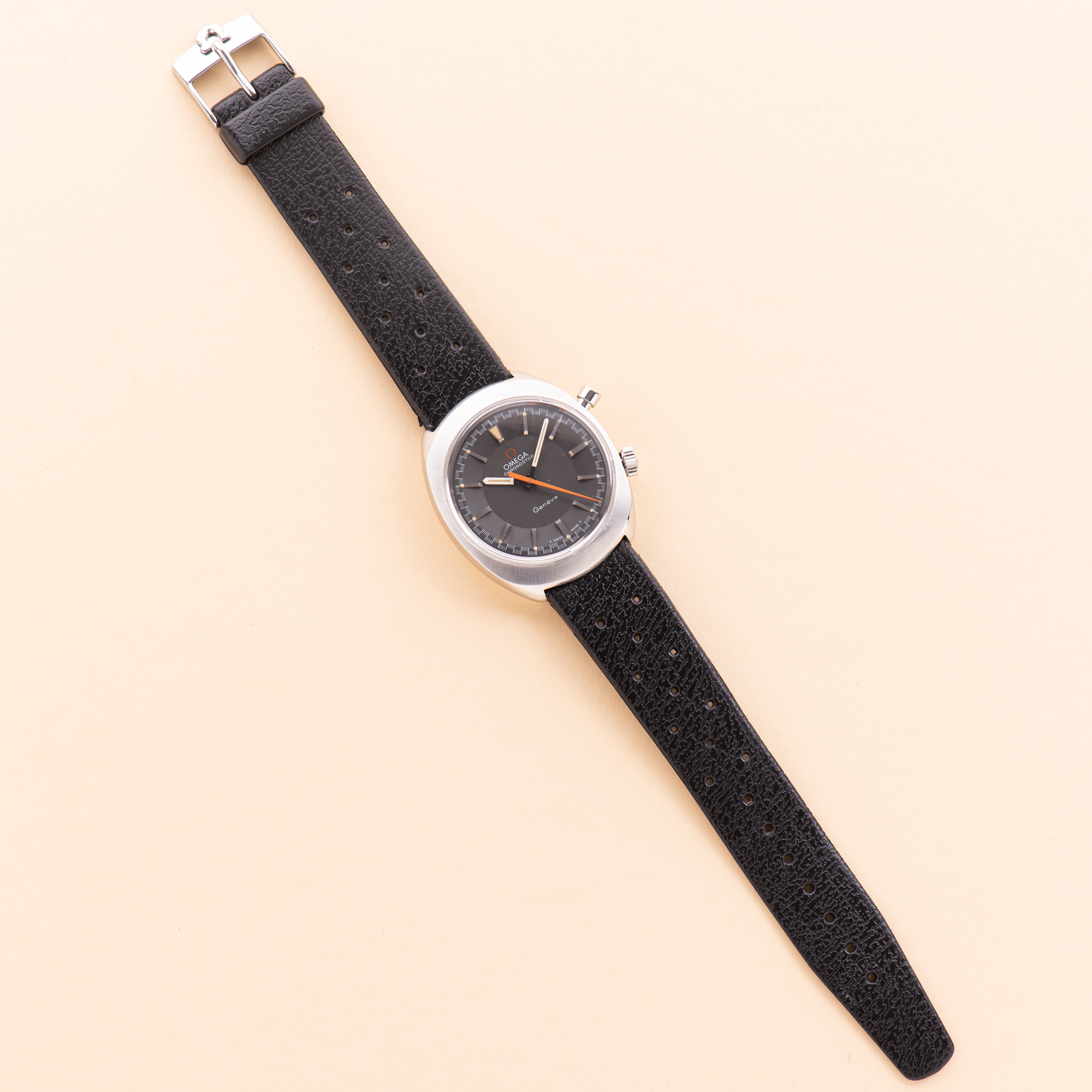 View of Omega Genève Chronostop from 1968 Cal 865 Réf 145.010