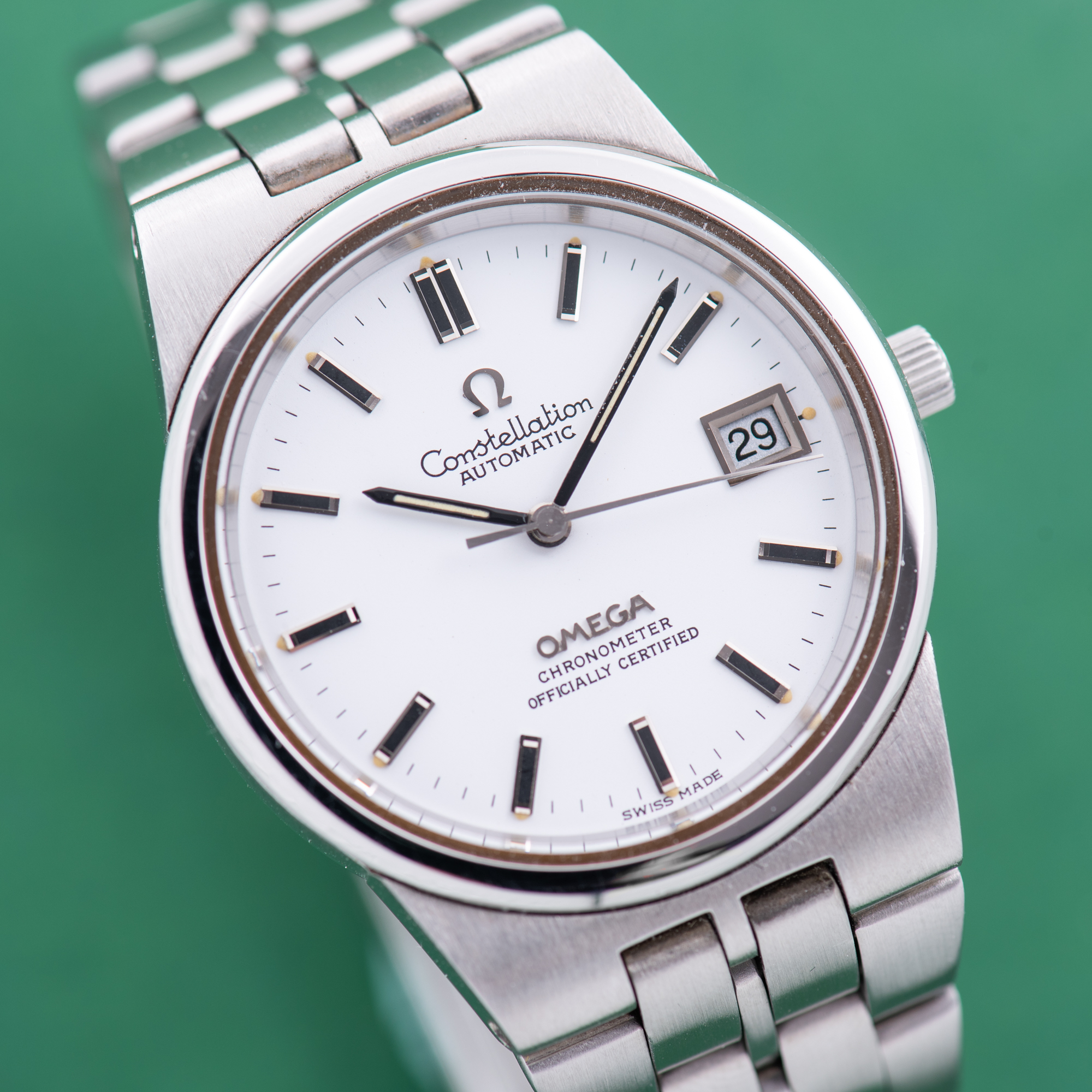 Zicht op Omega Constellation Automatische Japanse binnenlandse markt JDM Ref 1680055