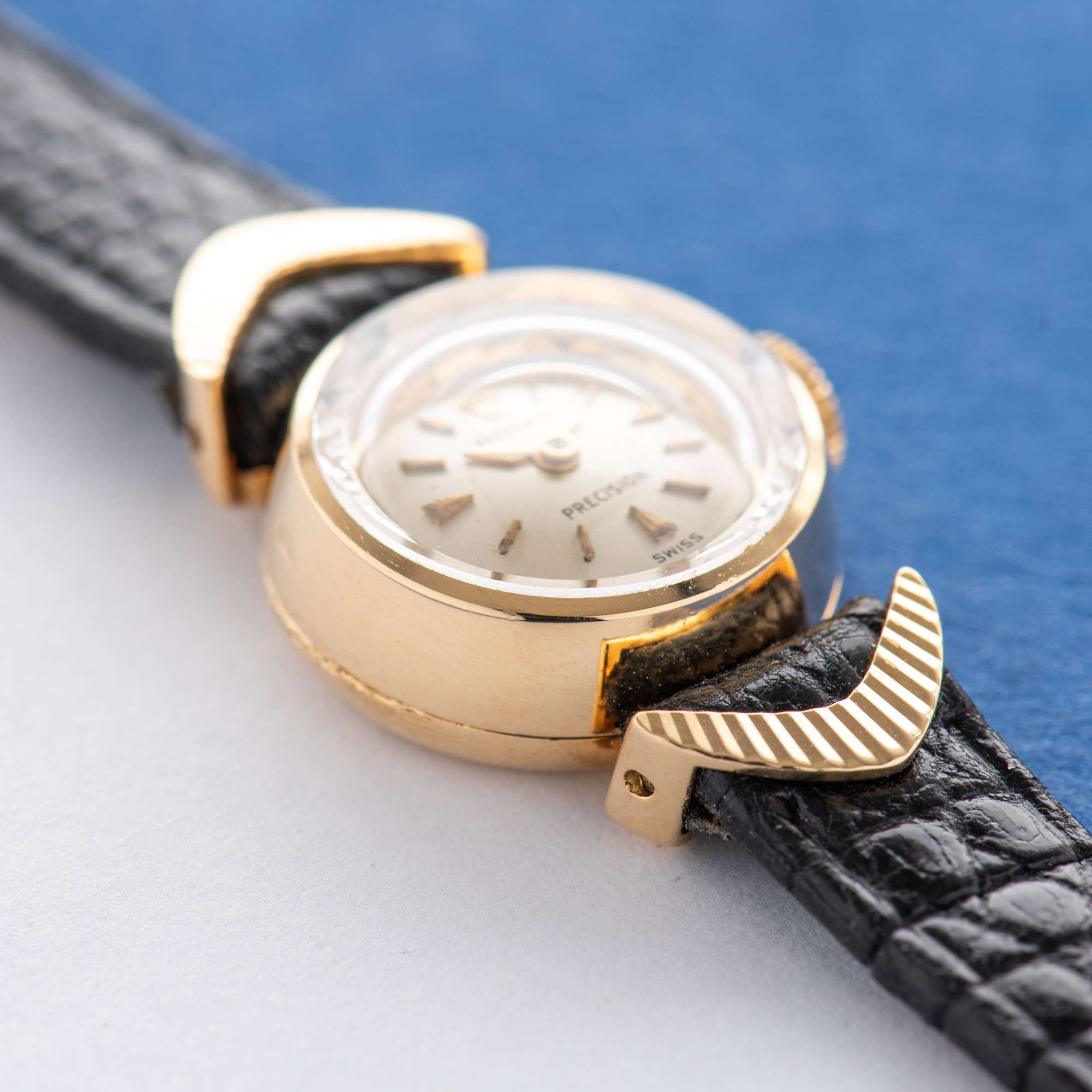 View of Rolex Precision Cocktail watch 18K Yellow Gold Ref 2132