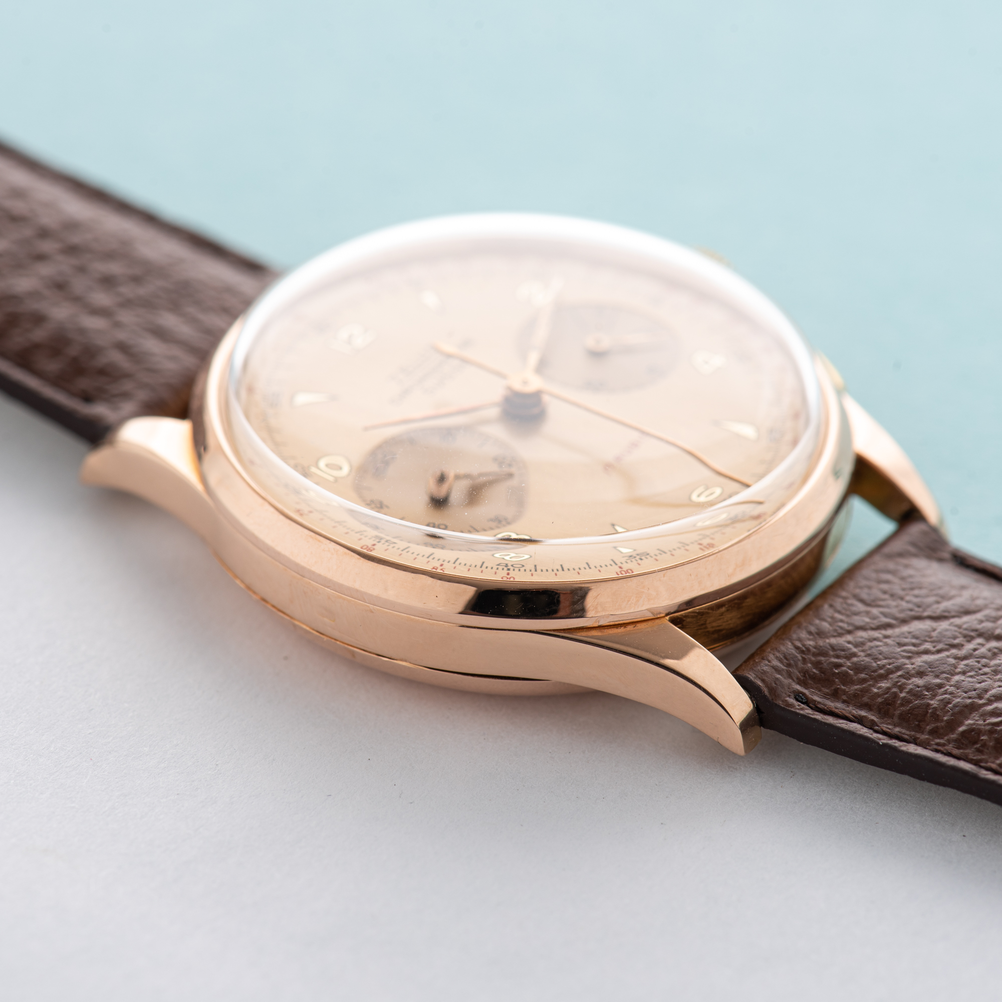 View of Zelus Chronograph Switzerland 18K Rose Gold Oversize