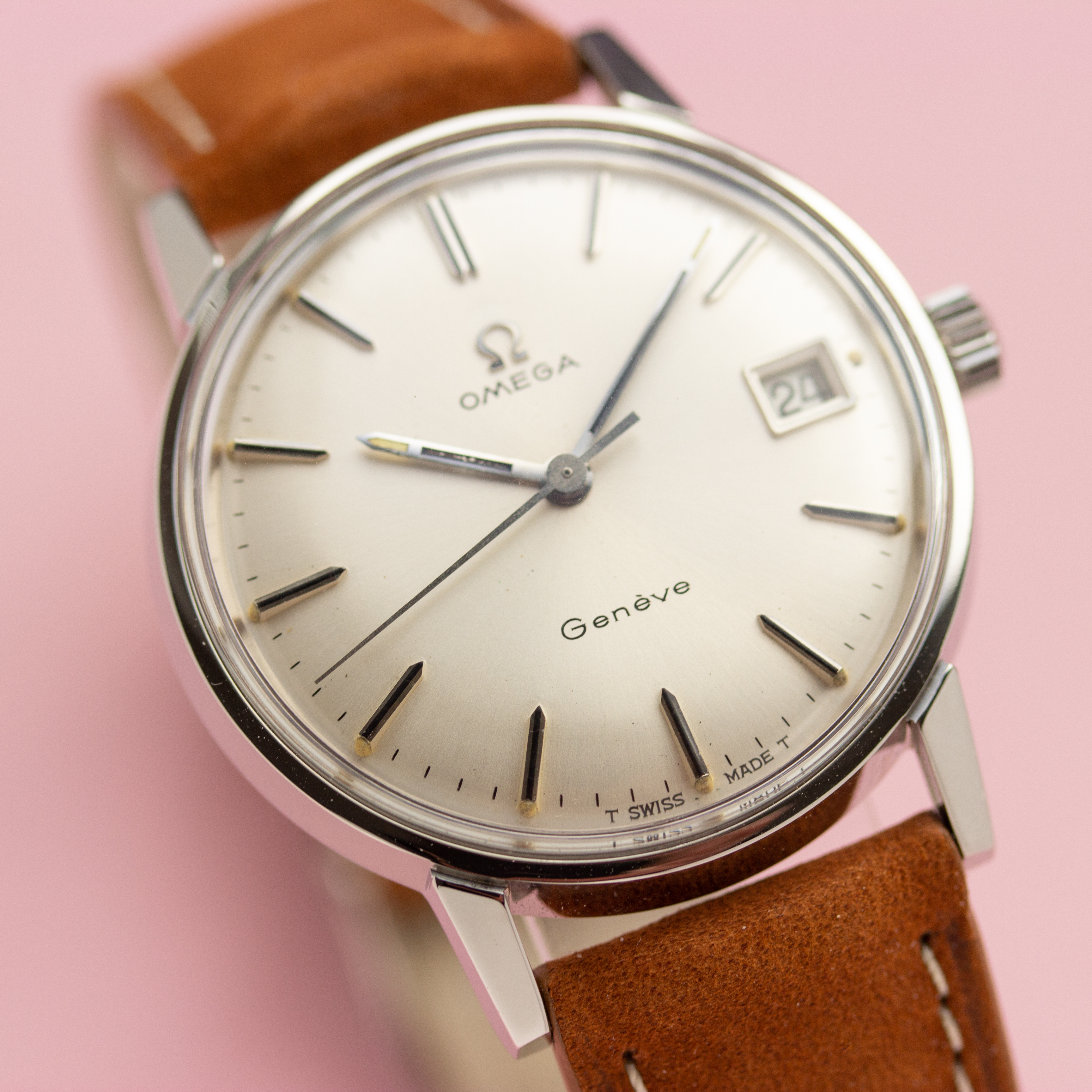 View of Omega Geneva Date Ref 136.00011 cal 613