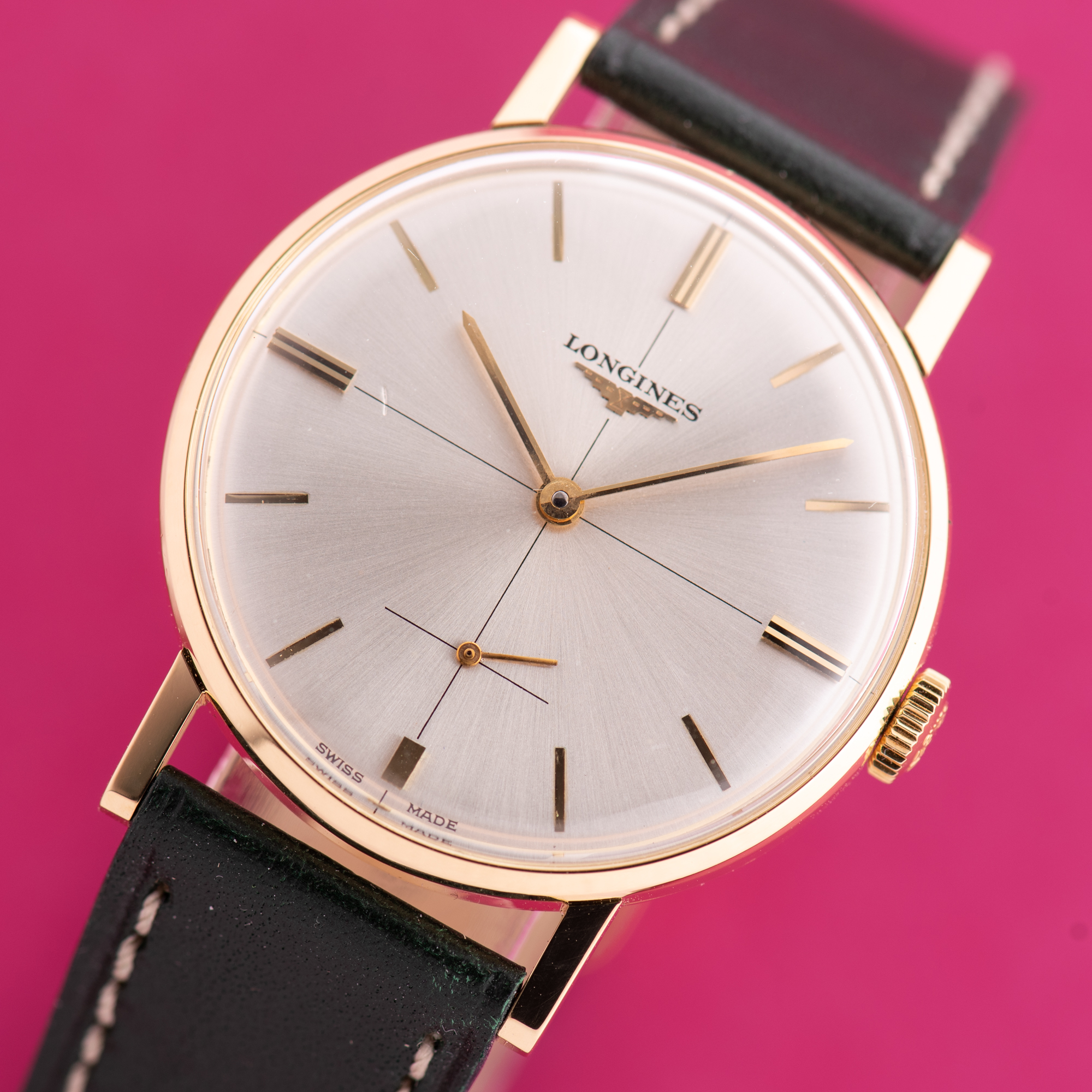 Vue de Longines Dress Sub Seconds 30L 18K Réf 7515