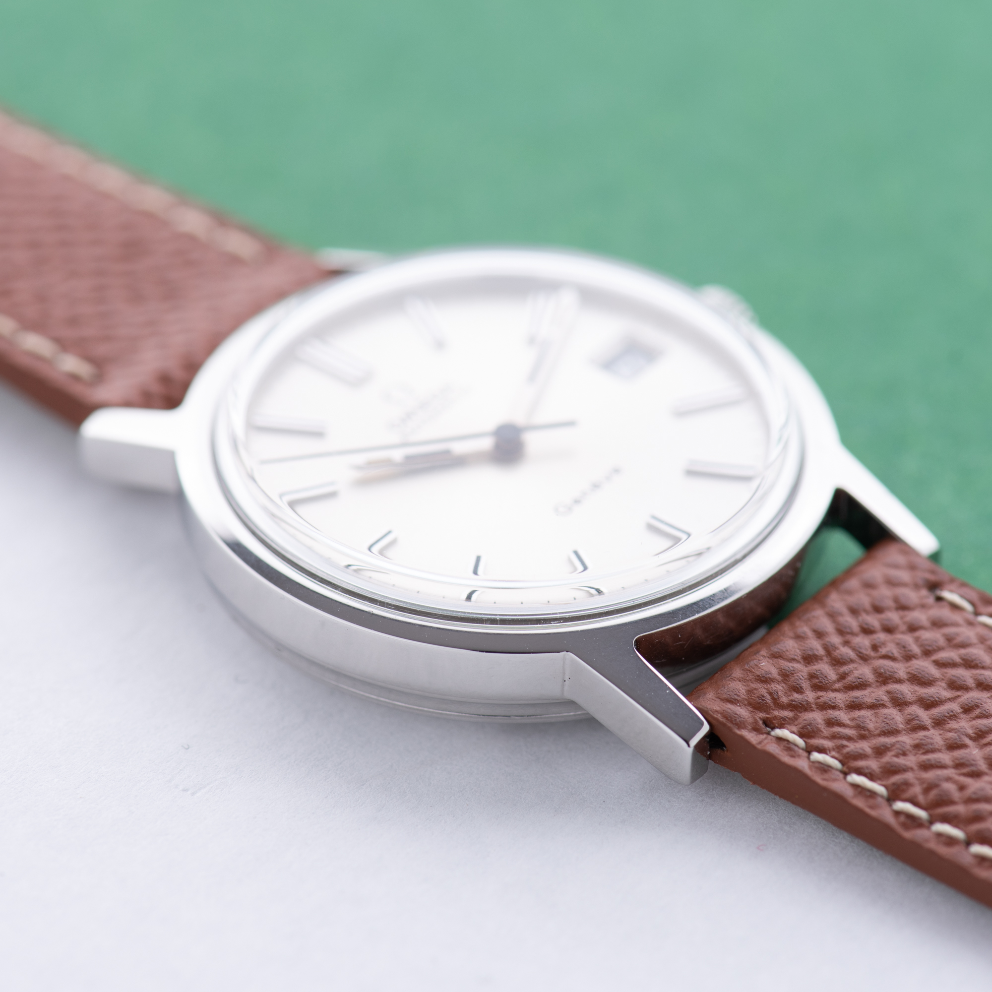 View of Omega Geneva Automatic Date From 1972 Ref 166.0163
