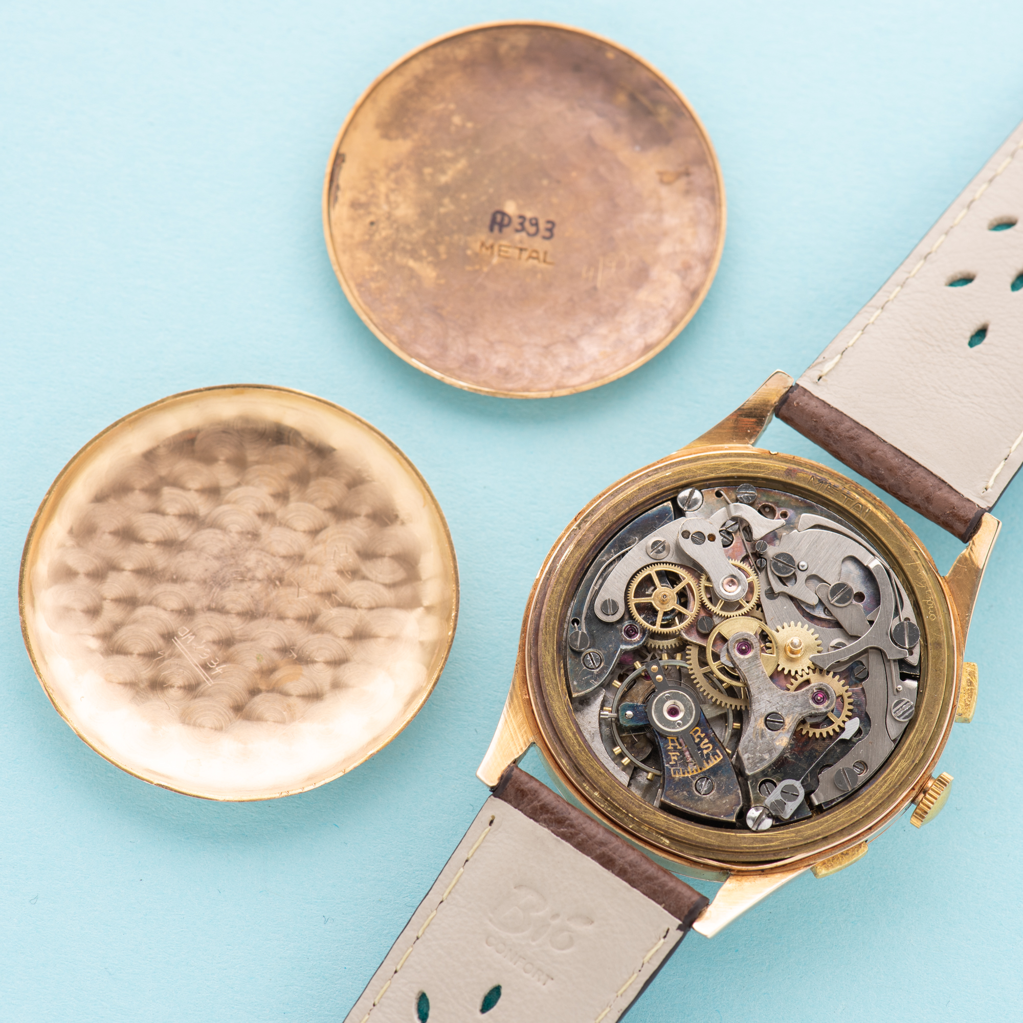 View of Zelus Chronograph Switzerland 18K Rose Gold Oversize