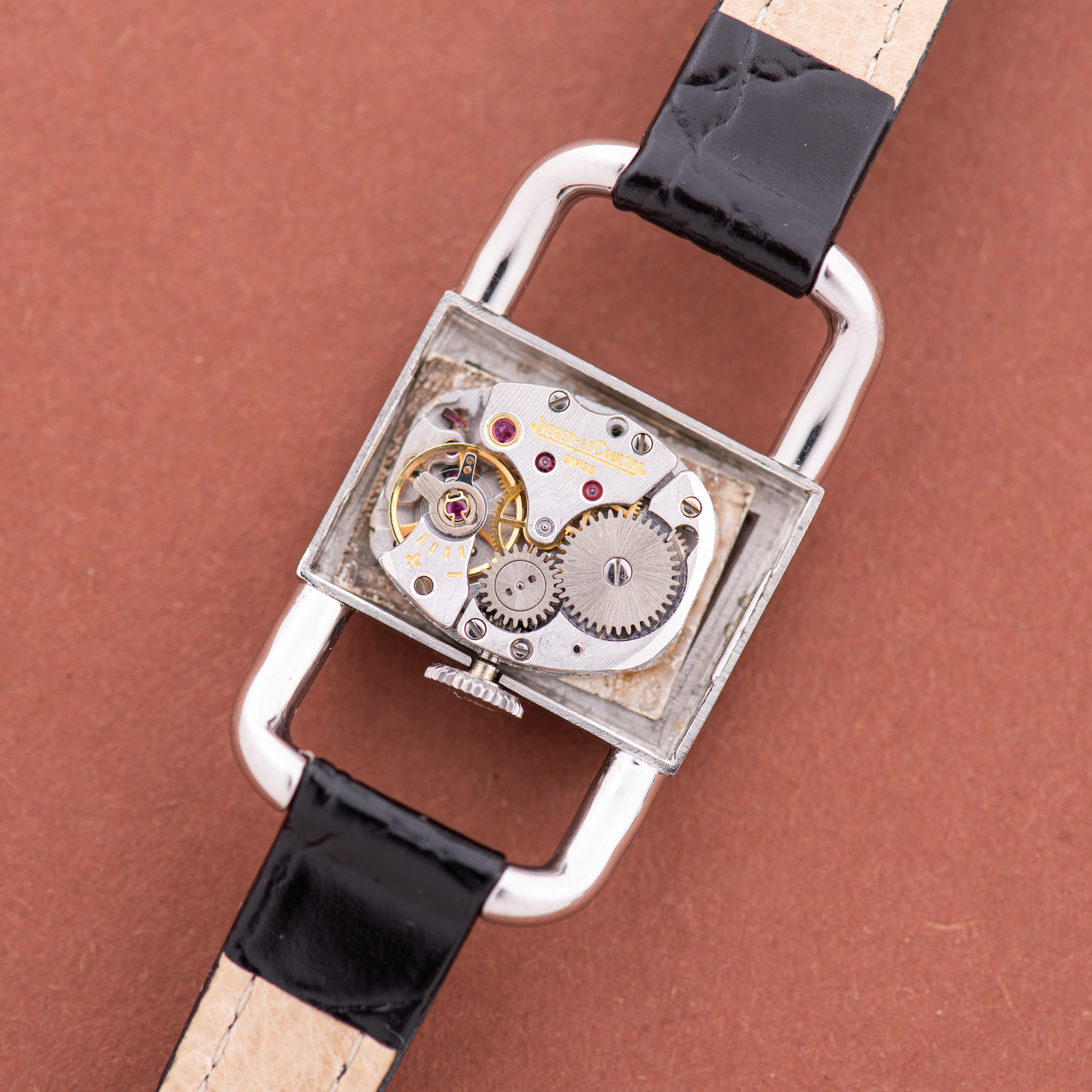 View of Jaeger-LeCoultre Etrier Lucchetto for Hermes Réf 1670.42