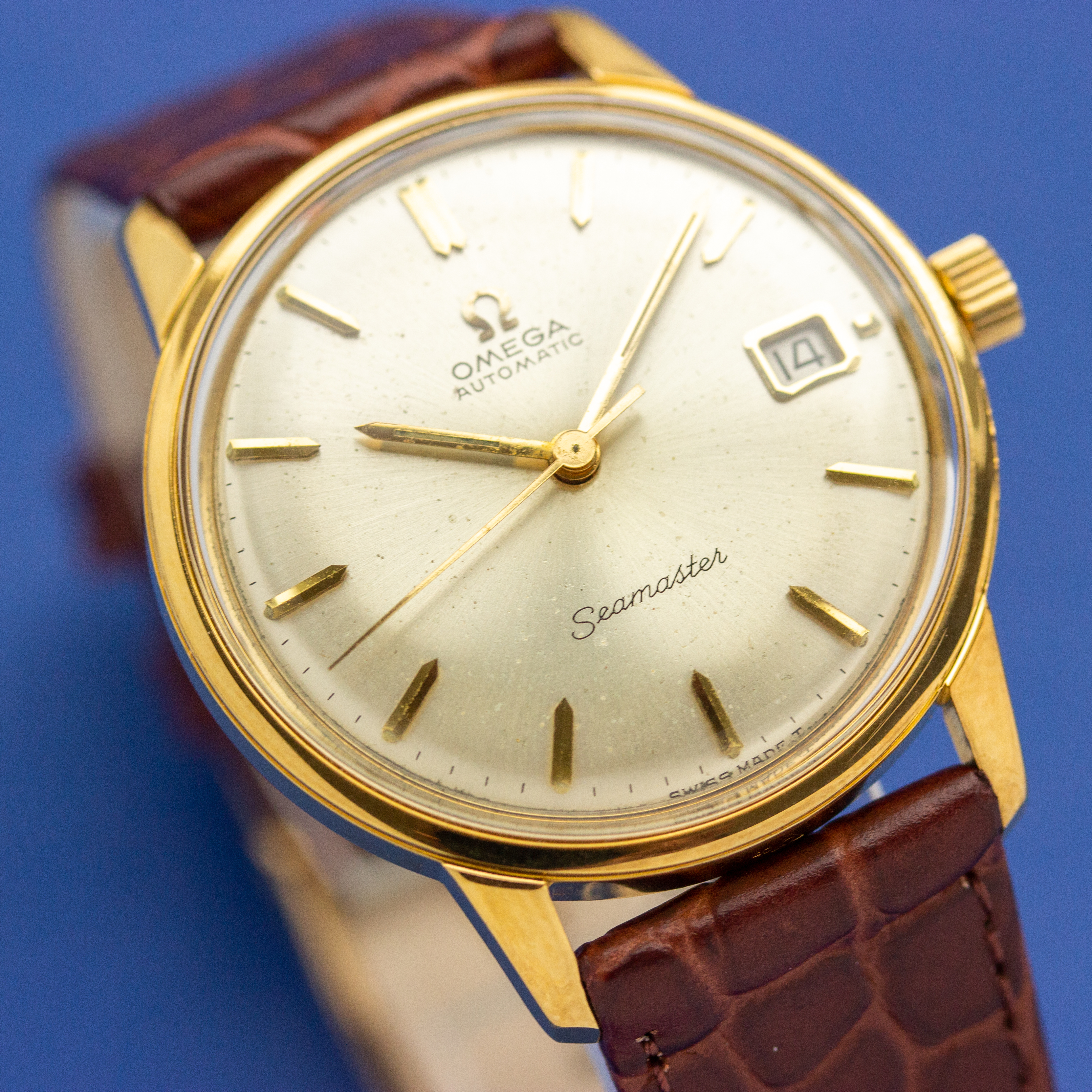 View of Omega Seamaster Automatic Date ref 166.002