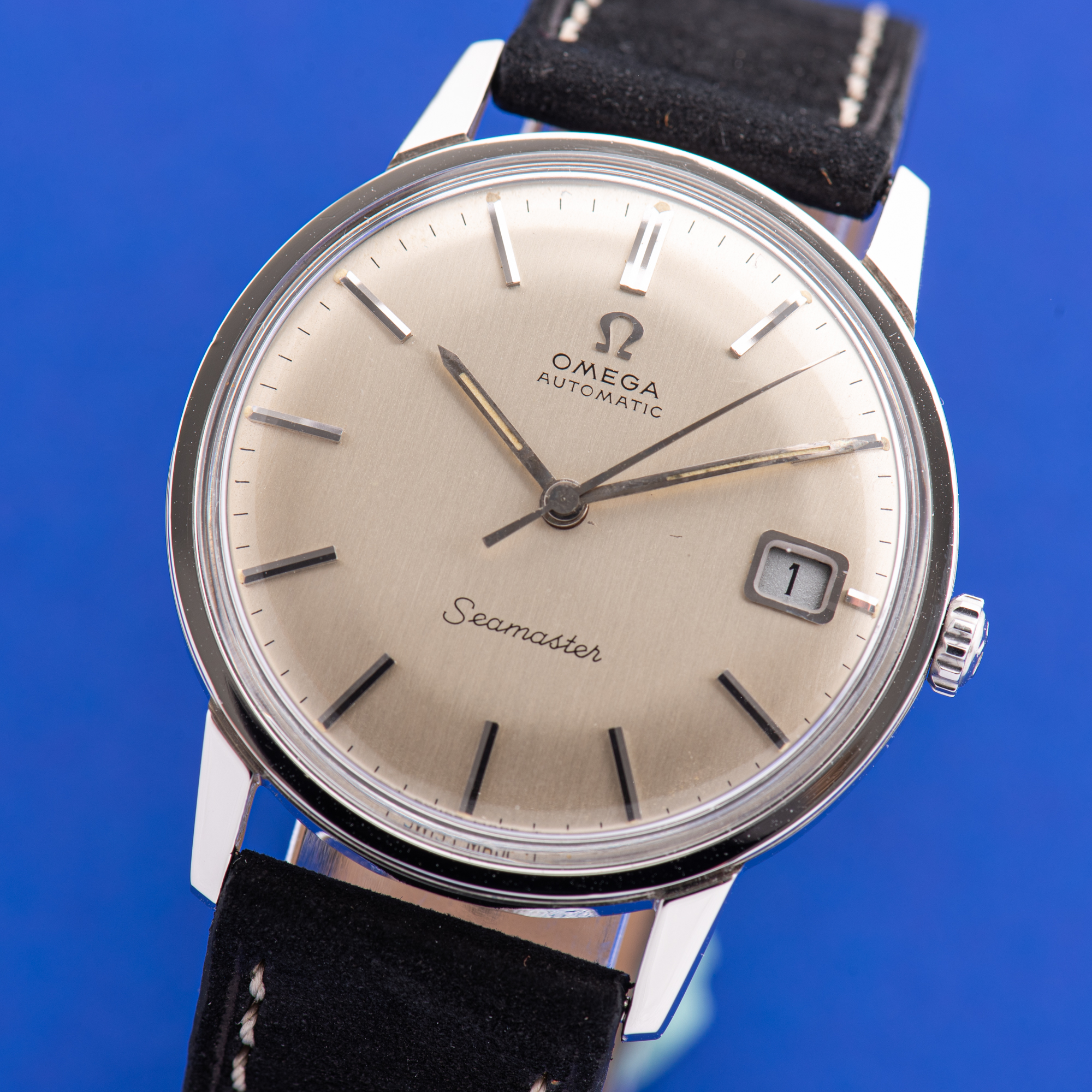 Vue de Omega Seamaster Automatic Date from 1968 Réf 166.002