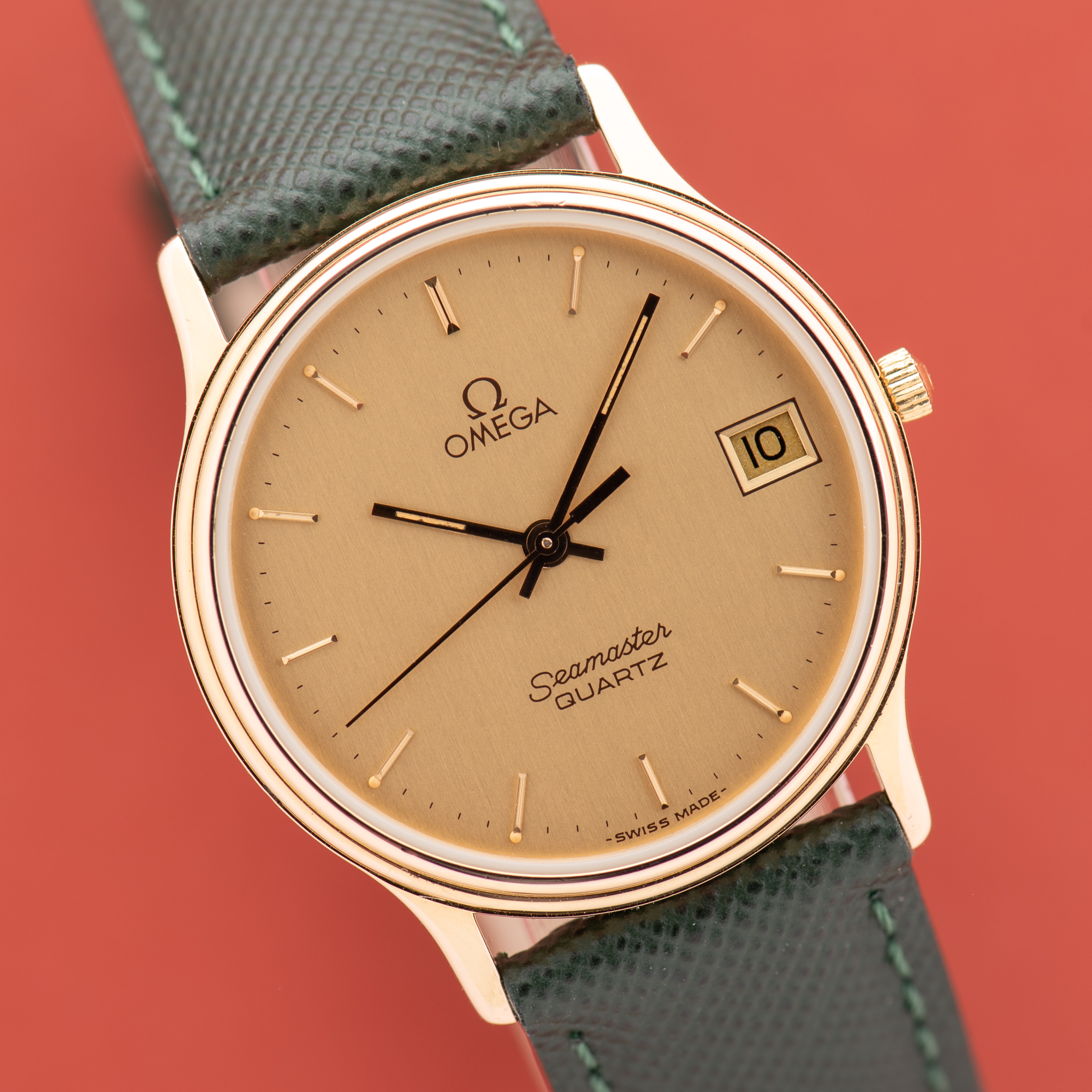 Zicht op Omega Seamaster Quartz Date Réf 196.0263