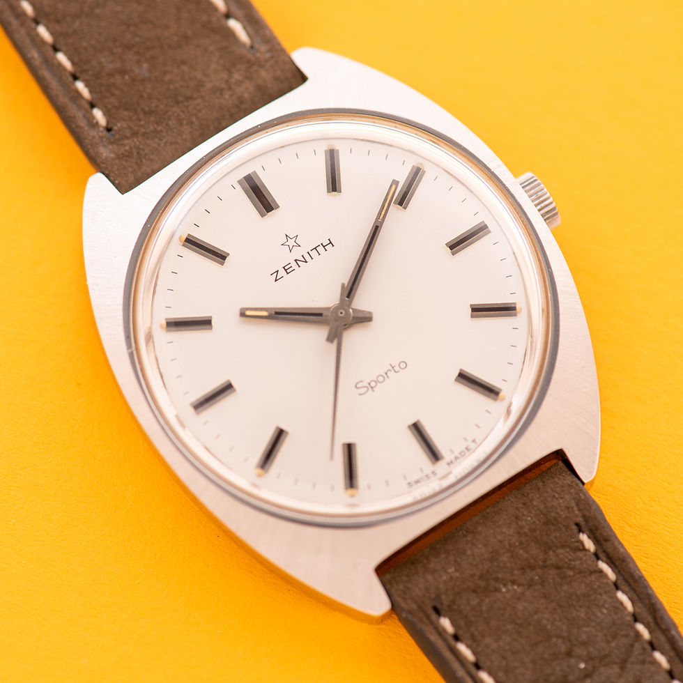 Thumbnail: Zenith Sporto Oversize Steel Cal 2542 Réf 140 E 576
