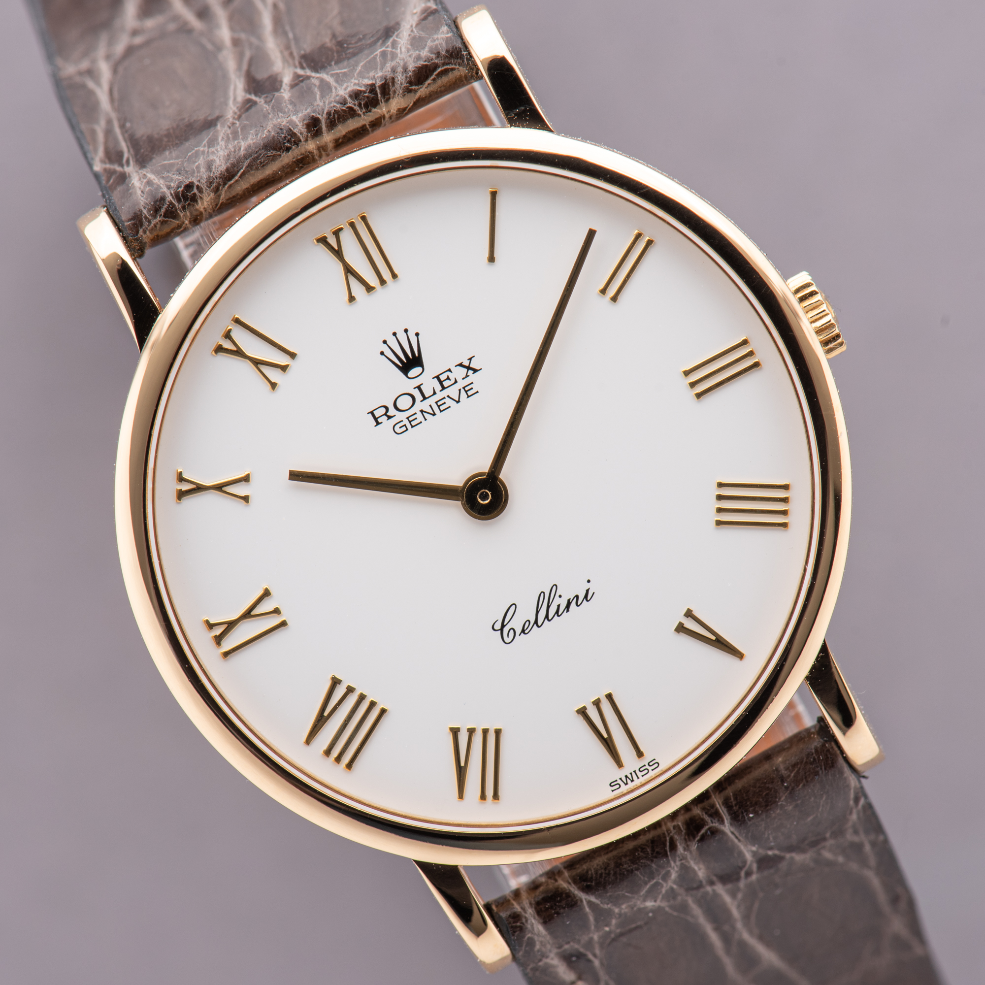 Zicht op Rolex Cellini 18K Geelgouden jurk Watch Cal 1601 Ref 5112