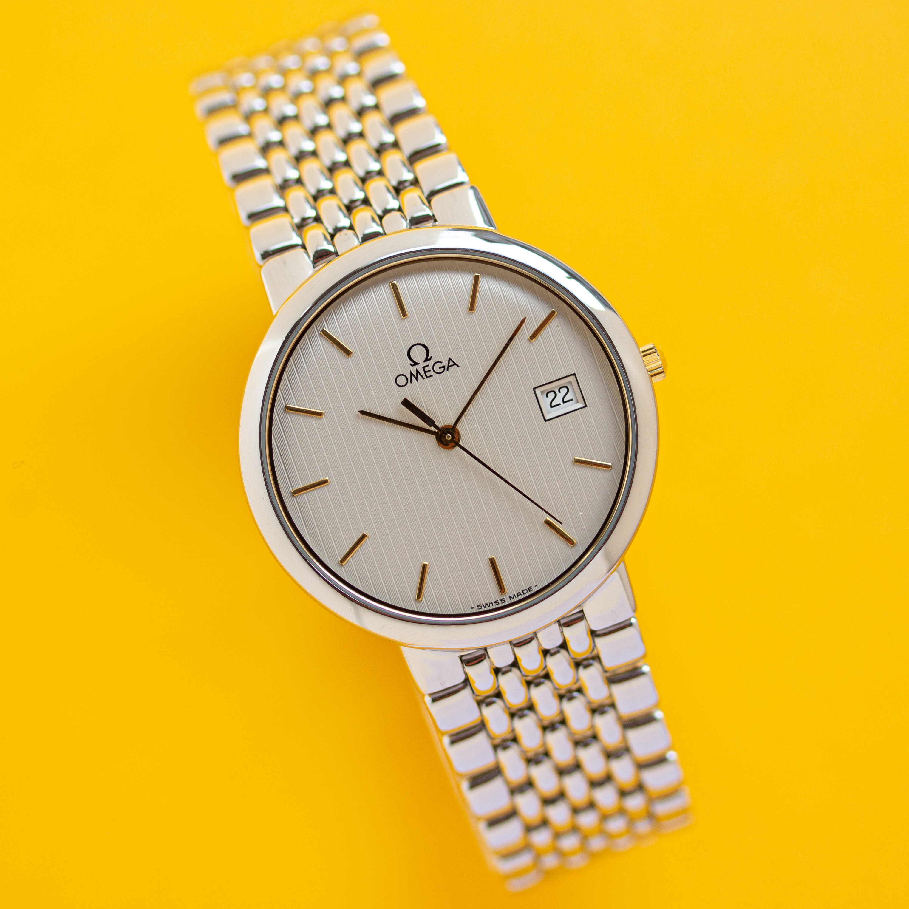 Zicht op Omega De Ville Quartz Referentie 396.1012