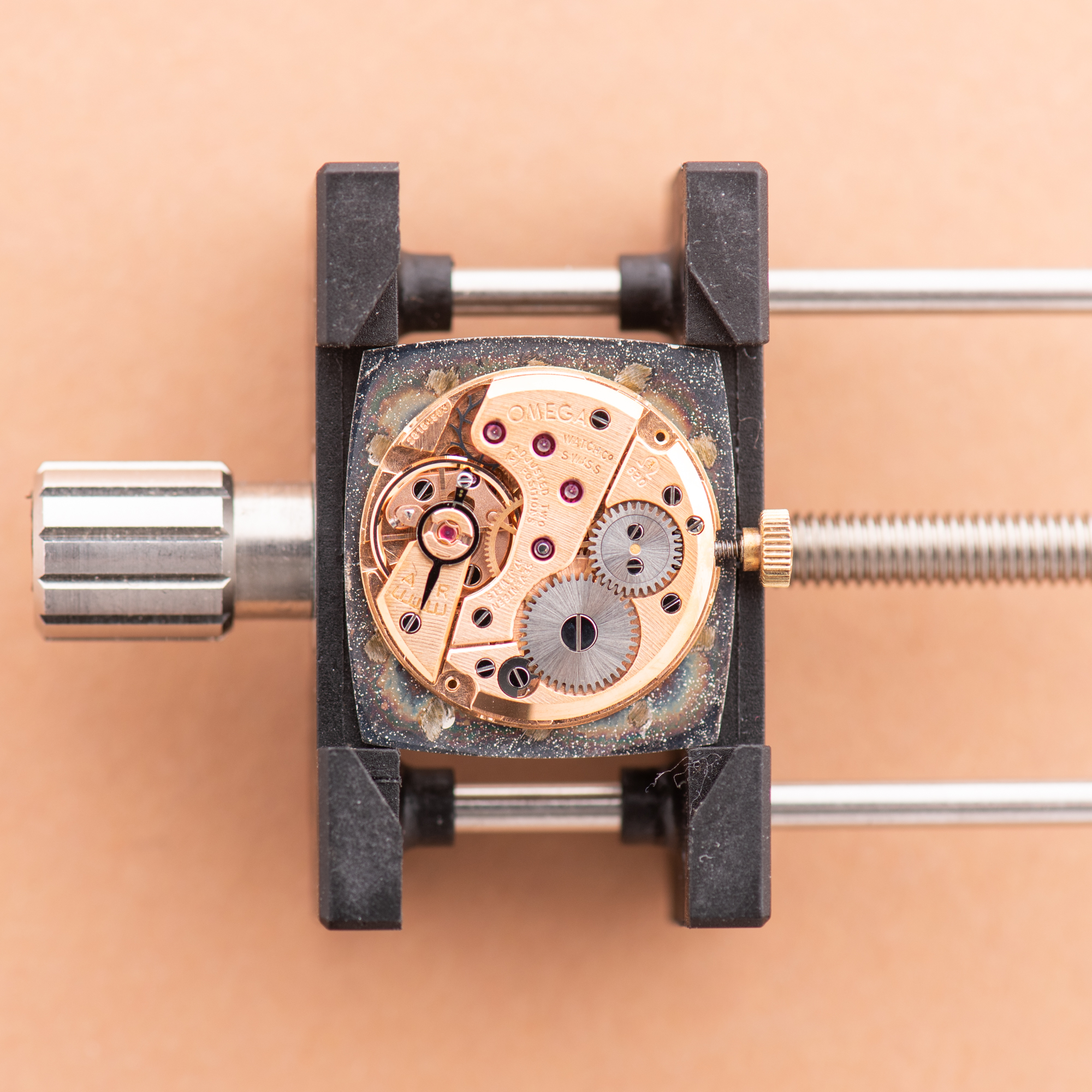 Zicht op Omega De Ville NOS 18K vanaf 1969 Ref 511,25