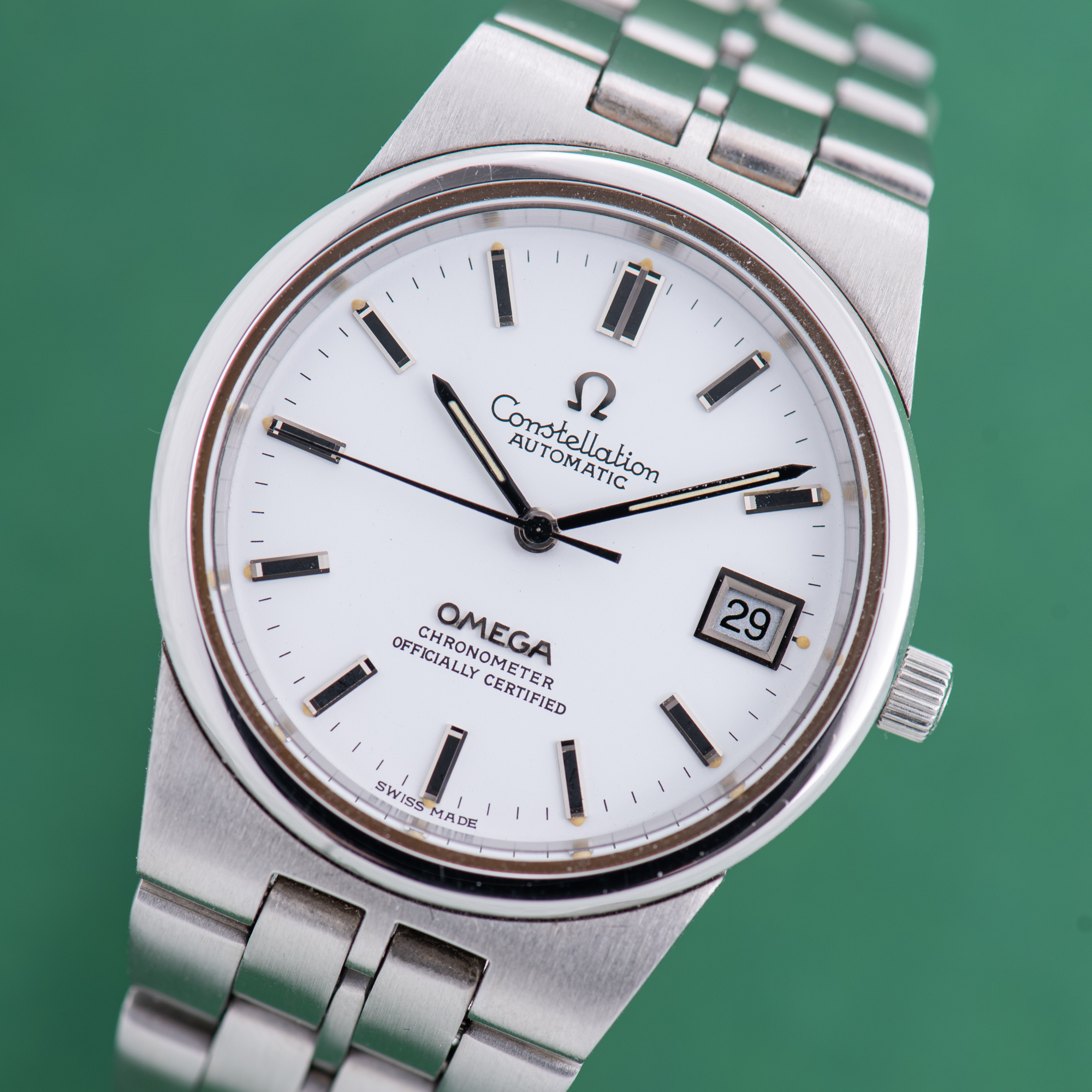 Zicht op Omega Constellation Automatische Japanse binnenlandse markt JDM Ref 1680055