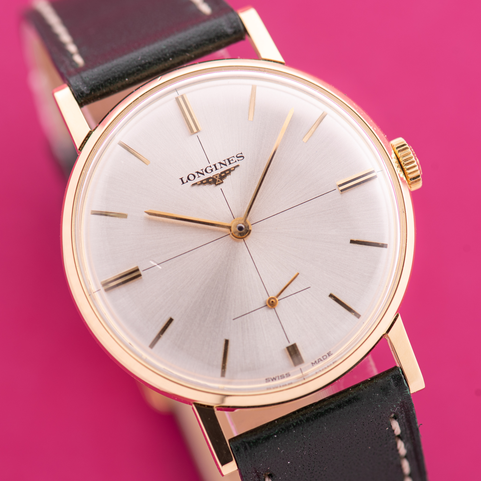 Vue de Longines Dress Sub Seconds 30L 18K Réf 7515