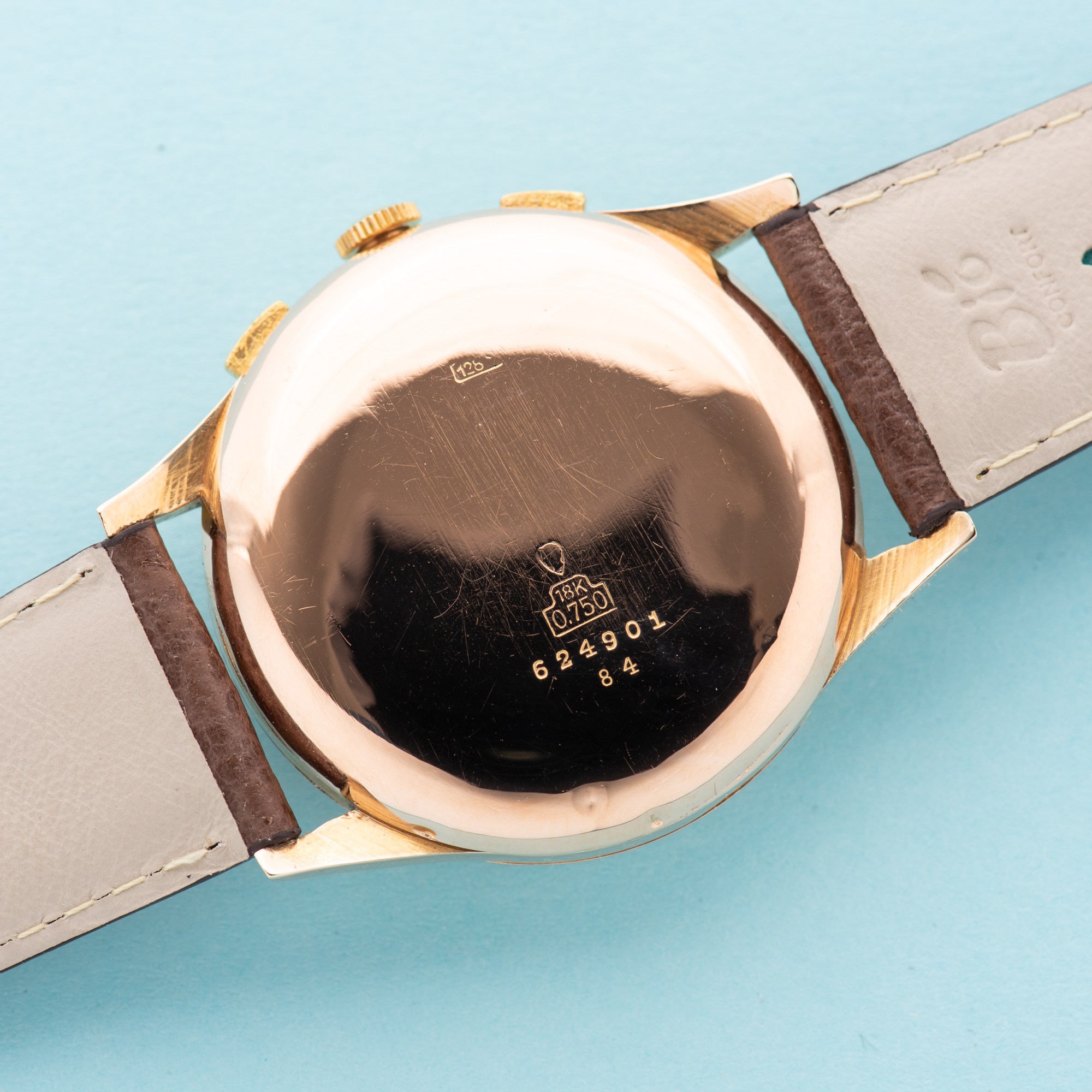 View of Zelus Chronograph Switzerland 18K Rose Gold Oversize