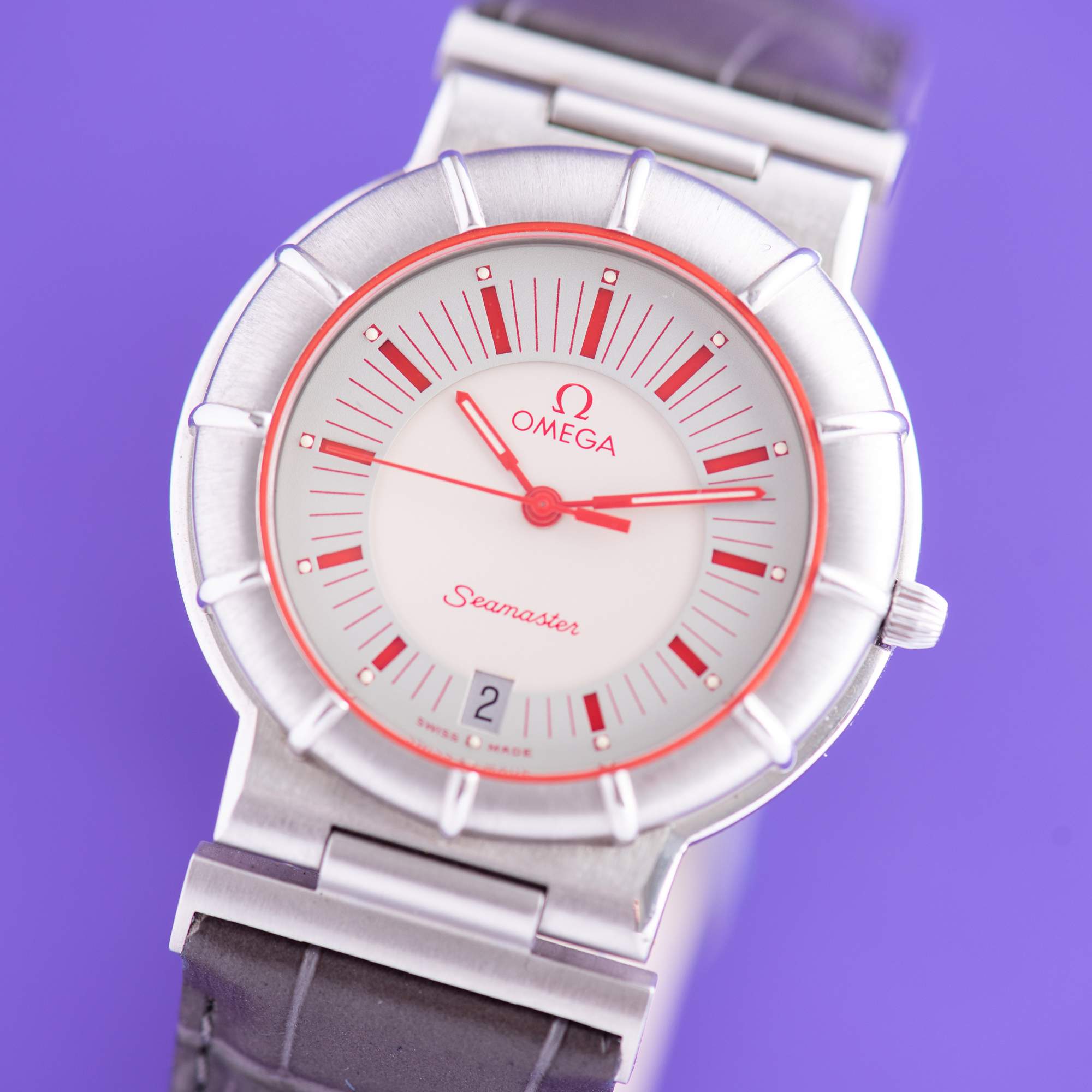 Vue de Omega Seamaster Dynamic II "Spider Case" Red NOS