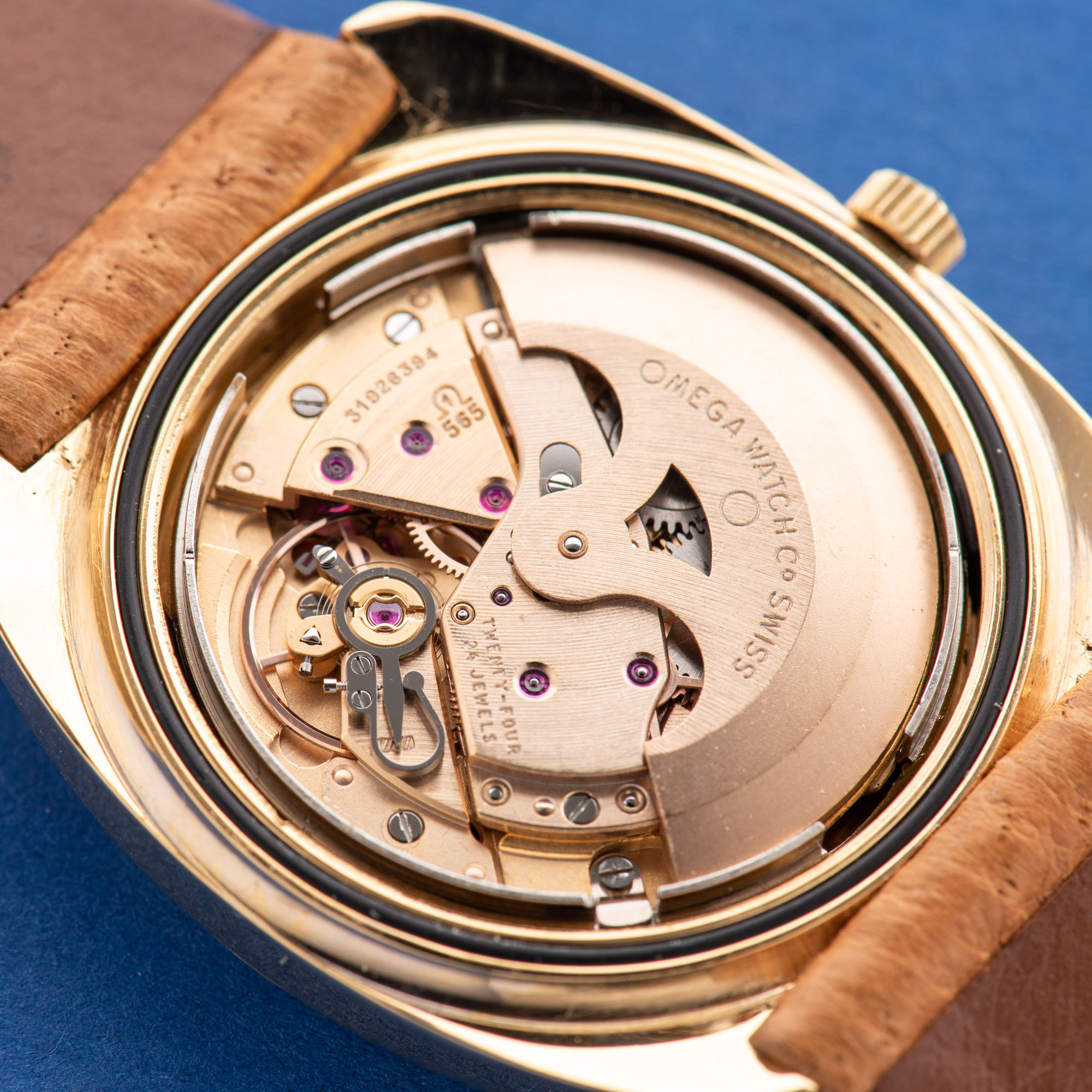 View of Omega Seamaster Automatic Jumbo Star Dial from 1969 Réf 166.065