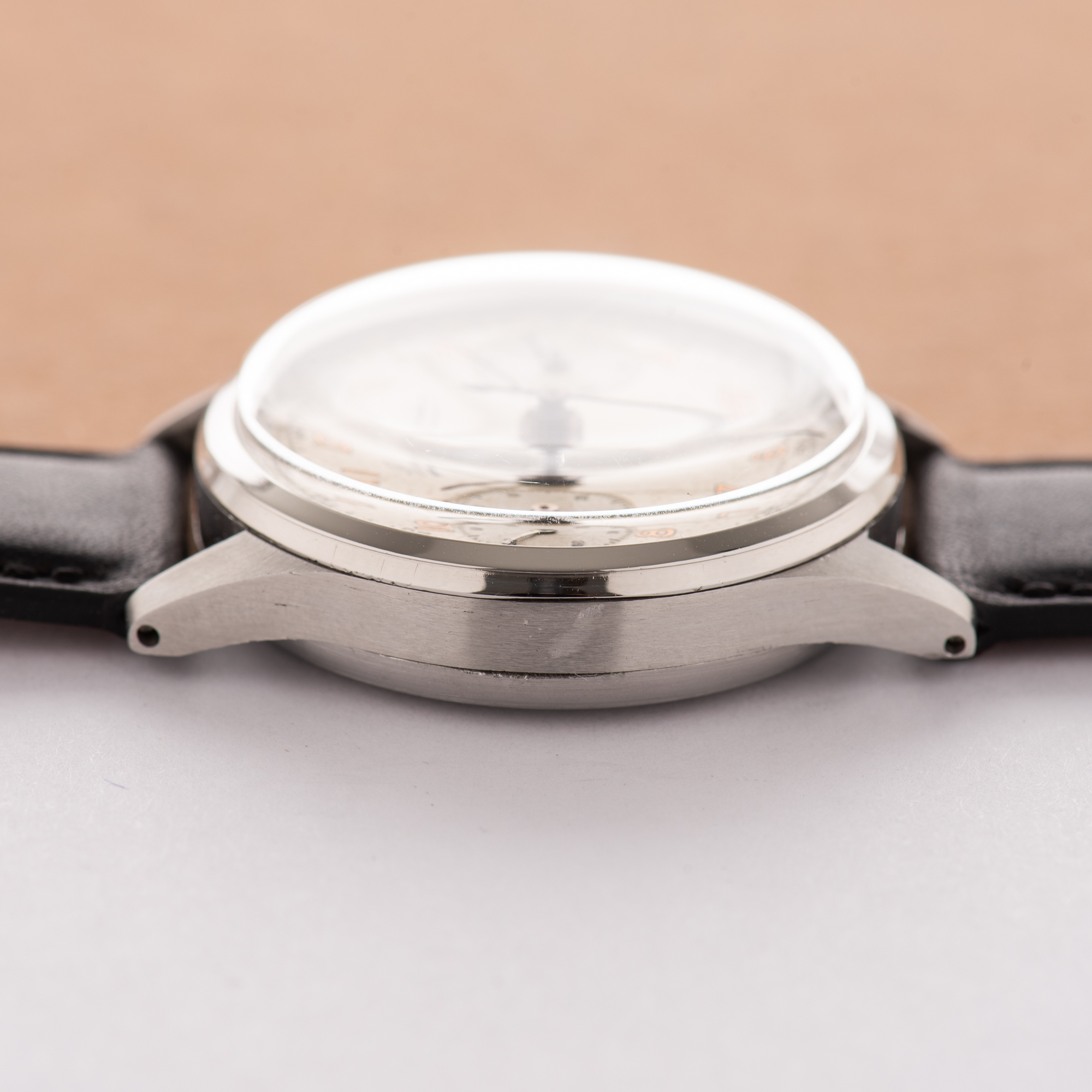 Zicht op Bovet Chronogaph 1940s Landeron 51