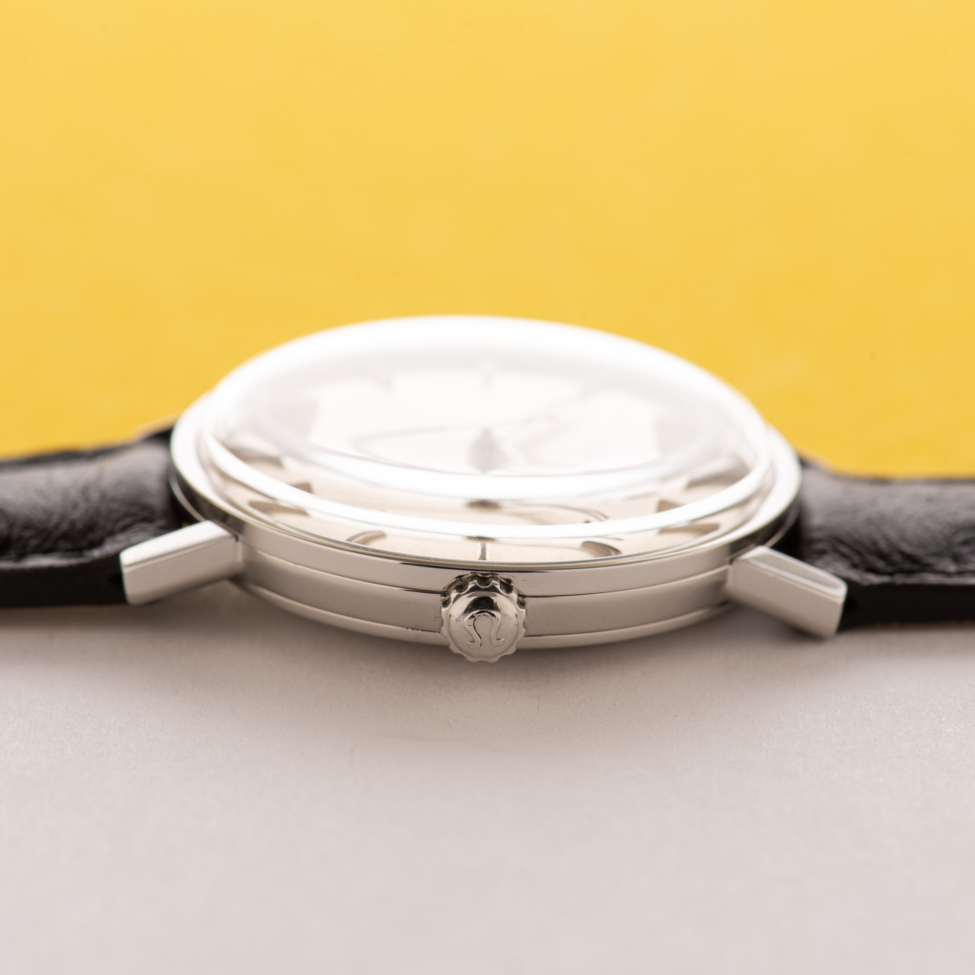 View of Omega Automatic Dress Watch Steel from 1965 Ref 161.009