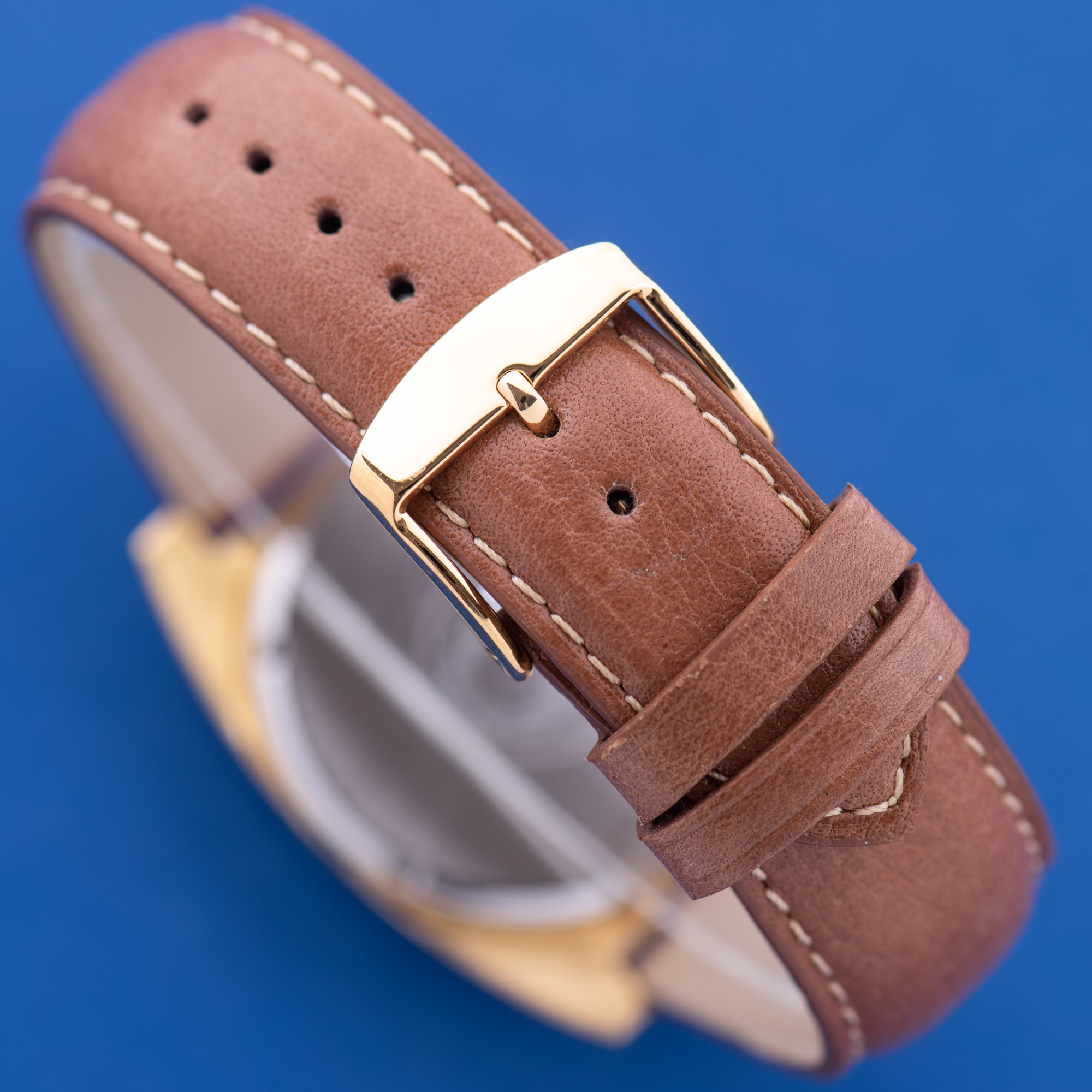 Vue de Omega Genève Automatic Date Brown Vignette From 1973 Réf 166.0190