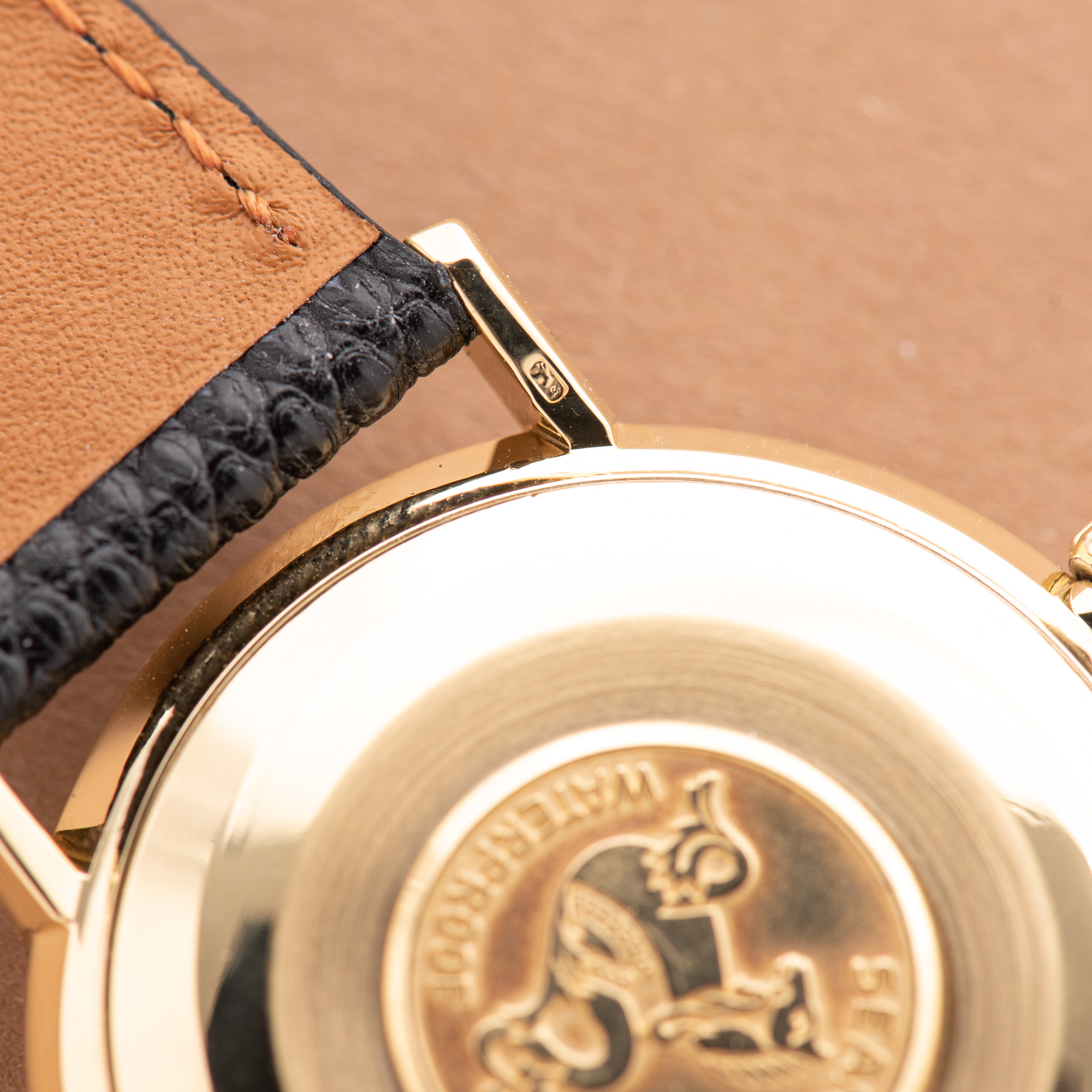 View of Omega Seamaster De Ville Date Automatic 18K Yellow Gold Ref 166,020 from 1962