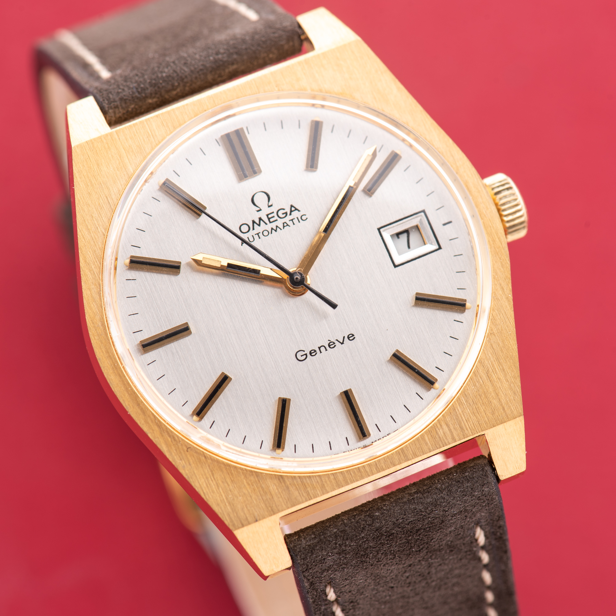 Vue de Omega Genève Automatic Date Cal 1481 from 1972 Réf 166.0118