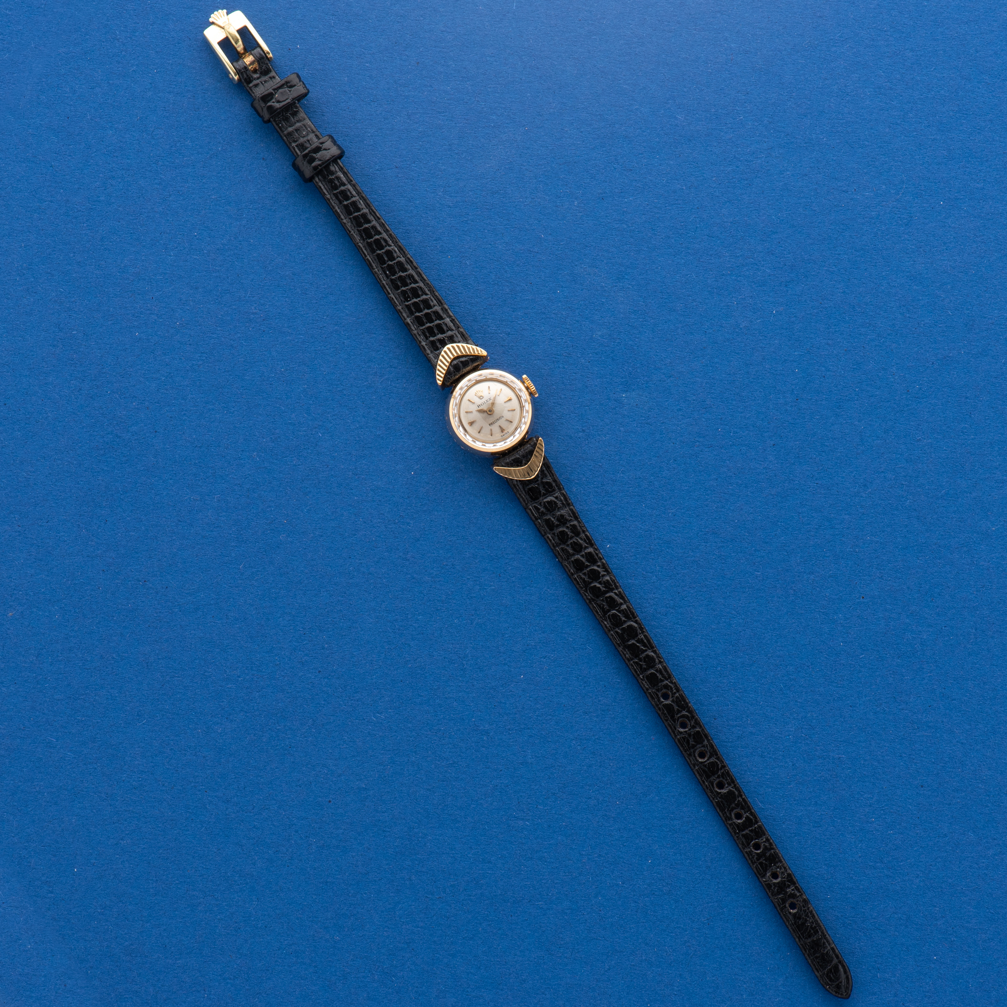 View of Rolex Precision Cocktail watch 18K Yellow Gold Ref 2132