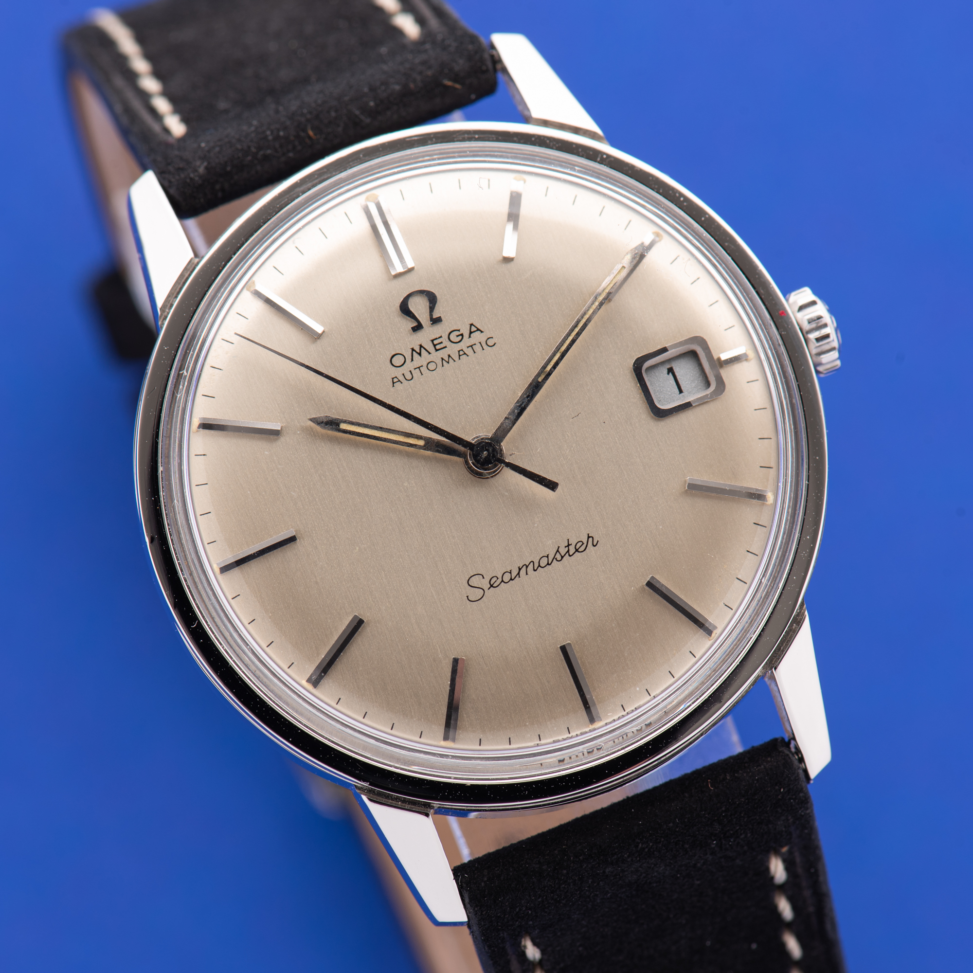 Vue de Omega Seamaster Automatic Date from 1968 Réf 166.002
