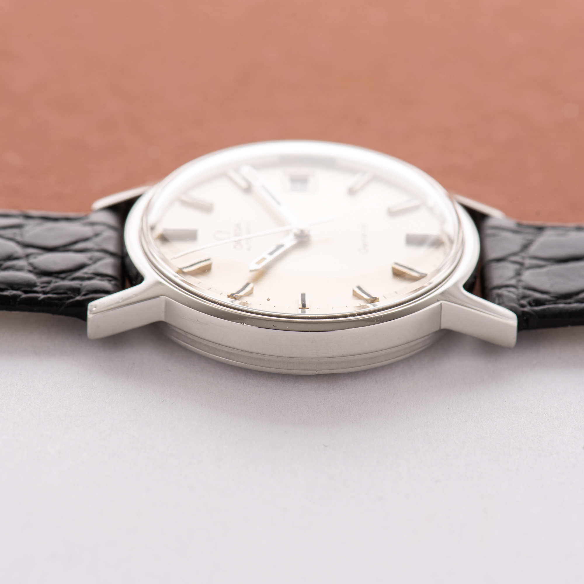 View of Omega Geneva Automatic Date From 1971 Ref 166.0163