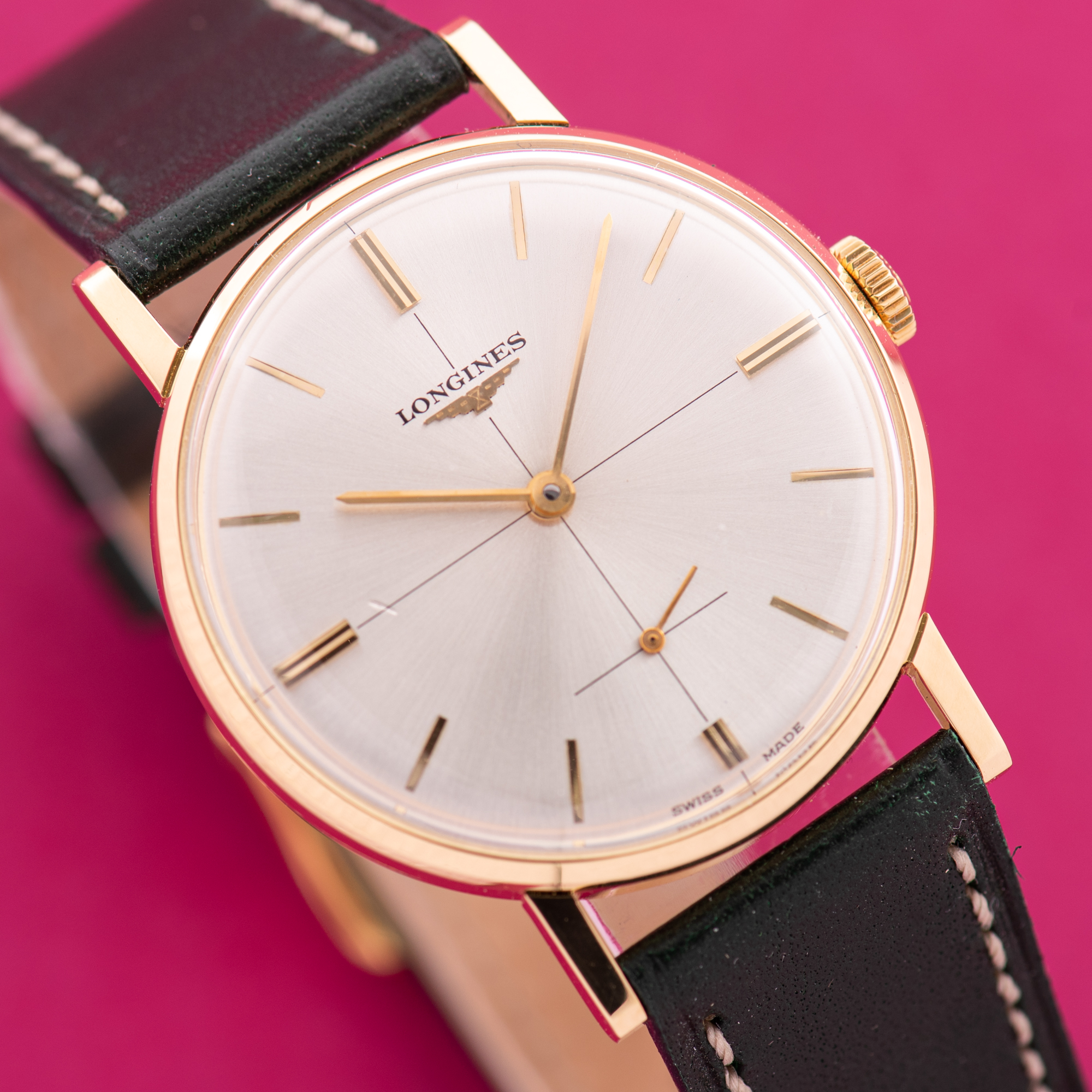 Vue de Longines Dress Sub Seconds 30L 18K Réf 7515