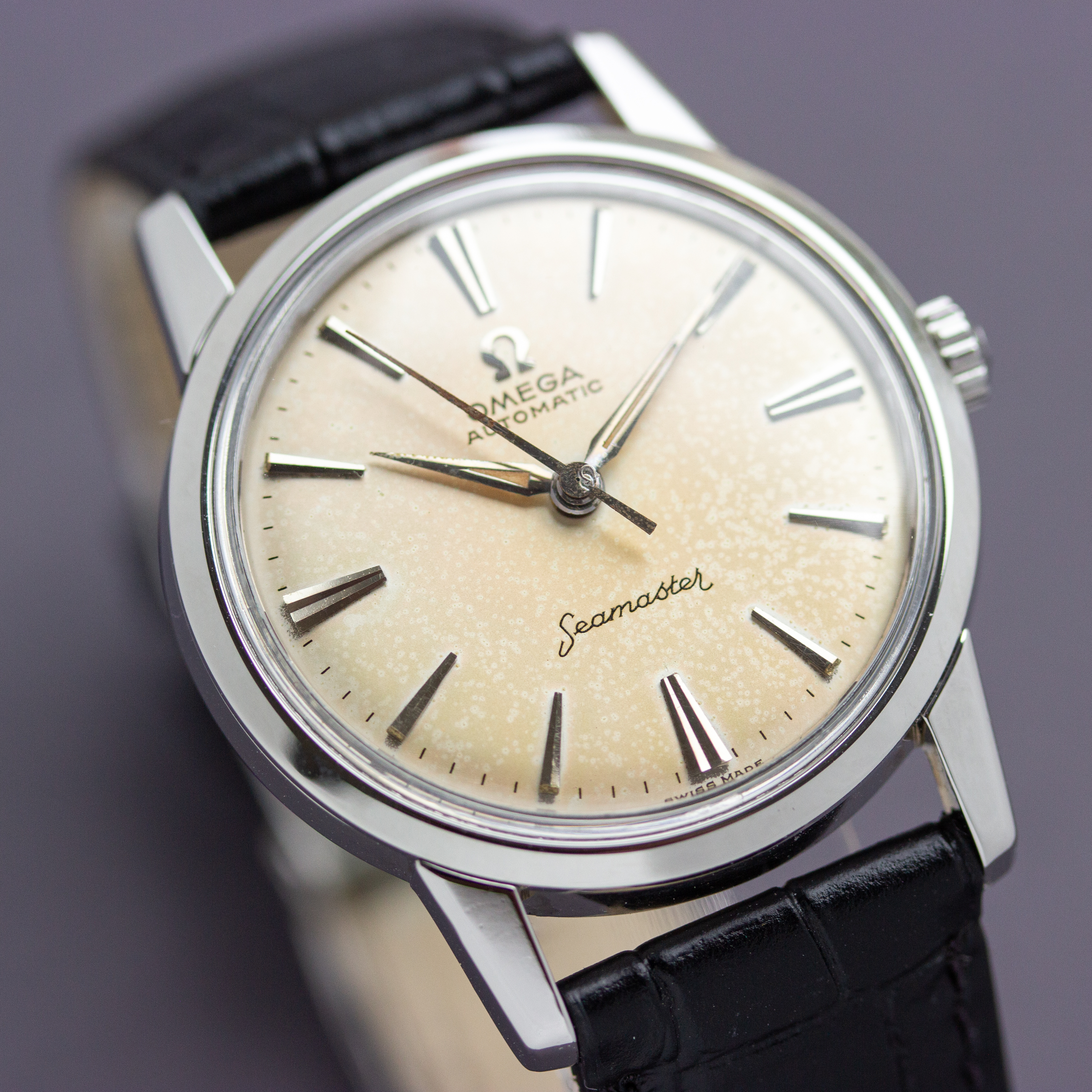 Vue de Omega Seamaster Automatic cal 591 from 1959 Réf 14704