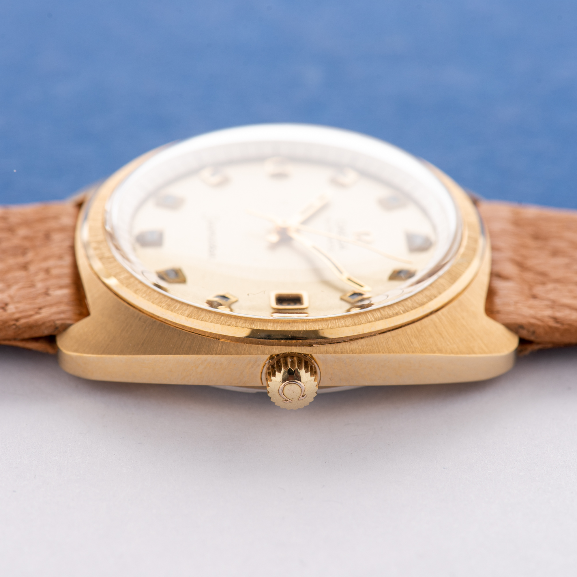 View of Omega Seamaster Automatic Jumbo Star Dial from 1969 Réf 166.065