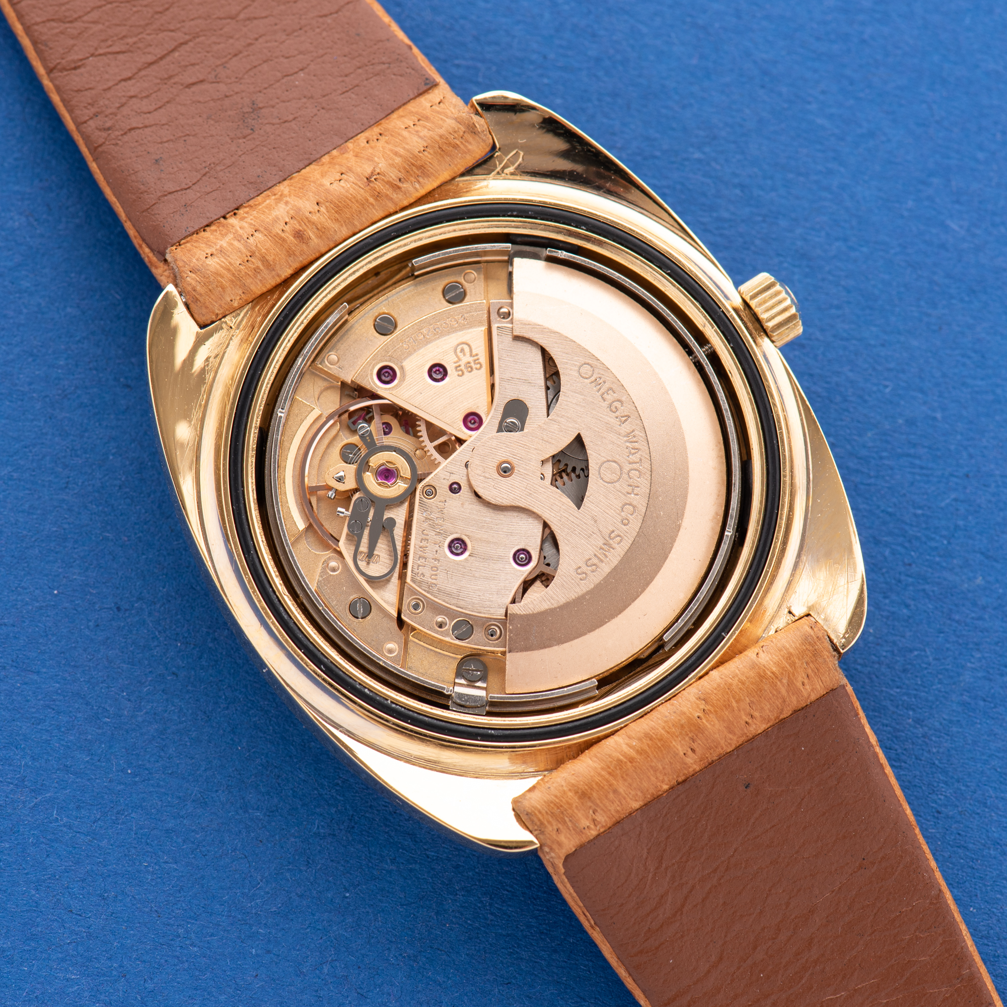 View of Omega Seamaster Automatic Jumbo Star Dial from 1969 Réf 166.065