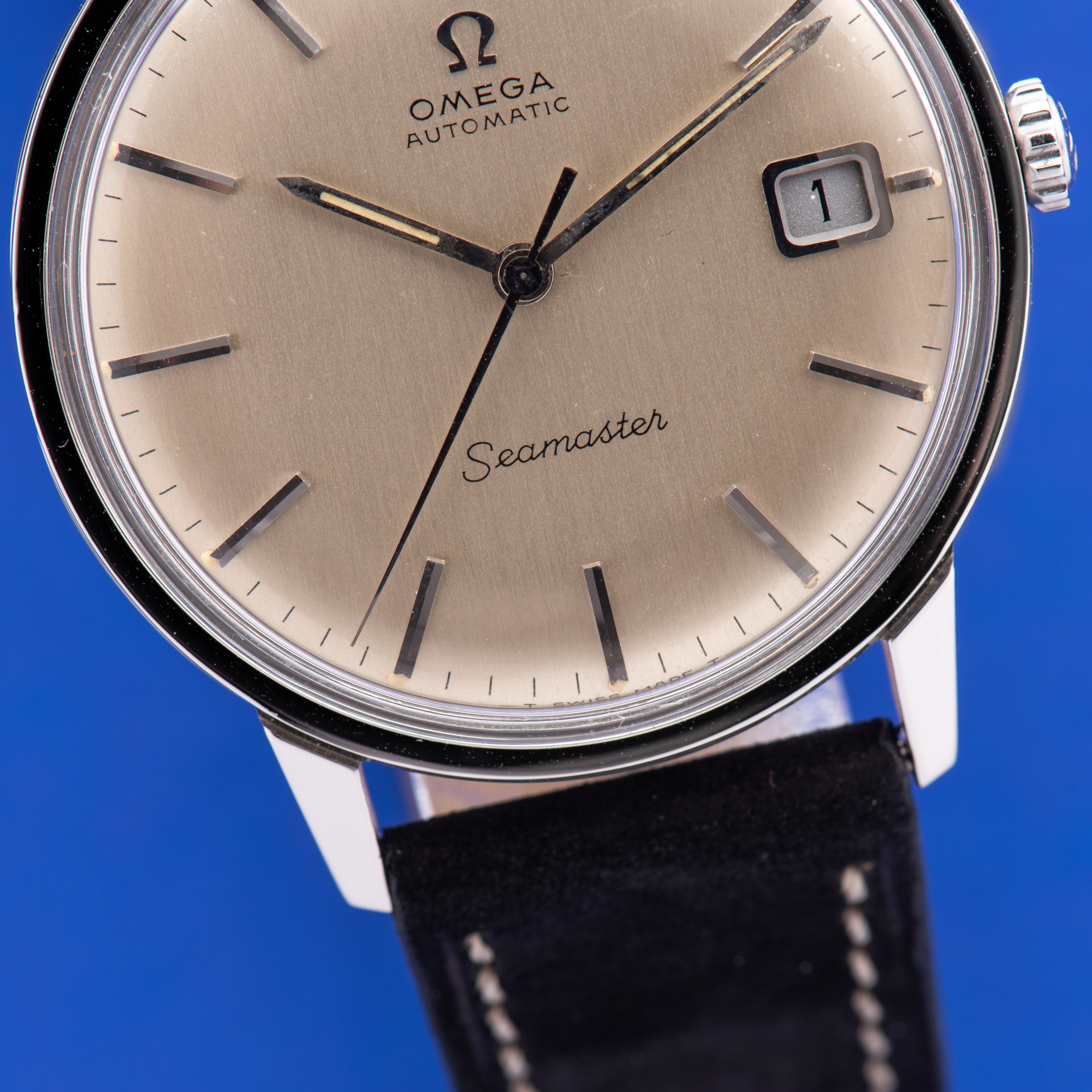 Vue de Omega Seamaster Automatic Date from 1968 Réf 166.002