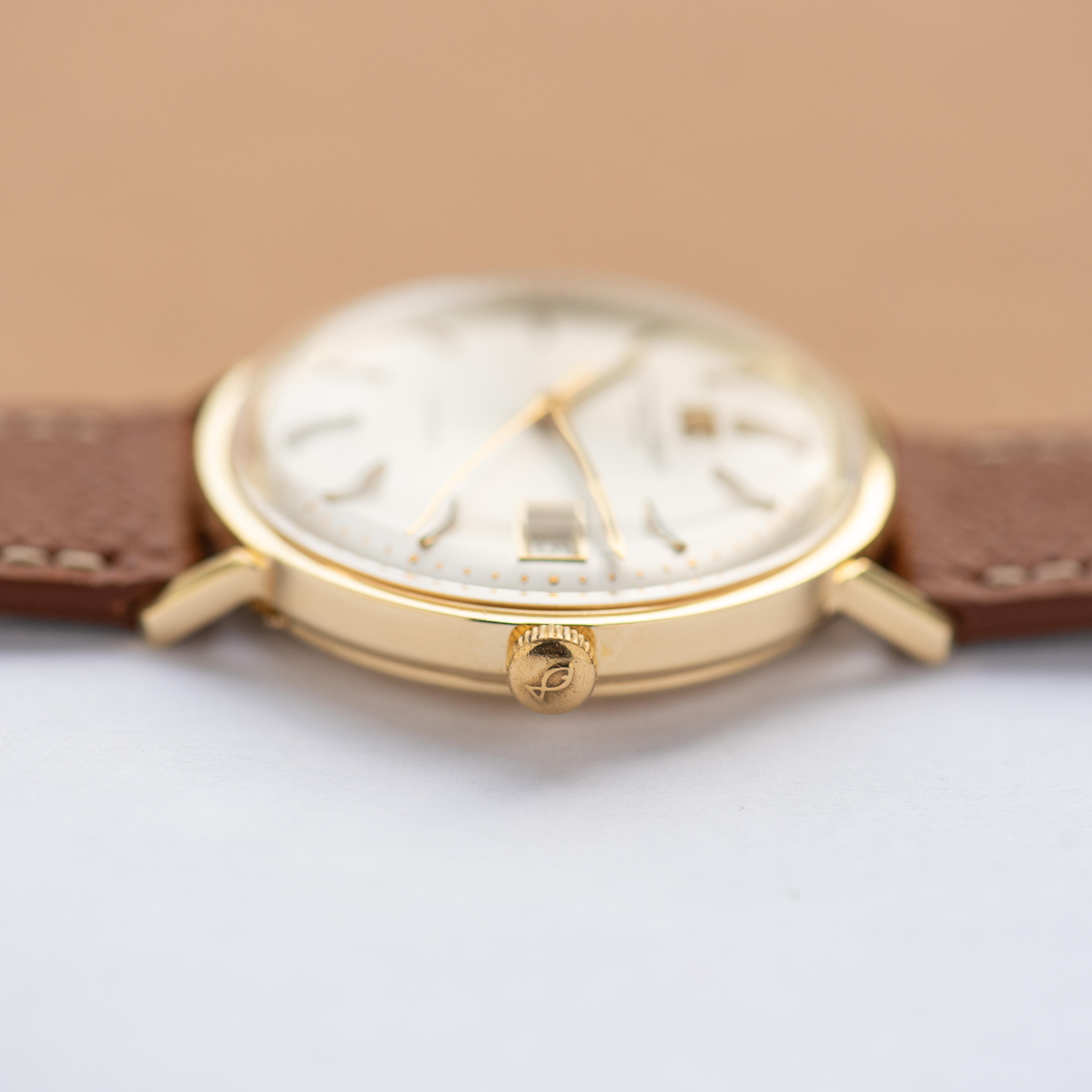 View of IWC Dress Watch Automatic Date Pellaton Ref 1818 Cal C.8541B