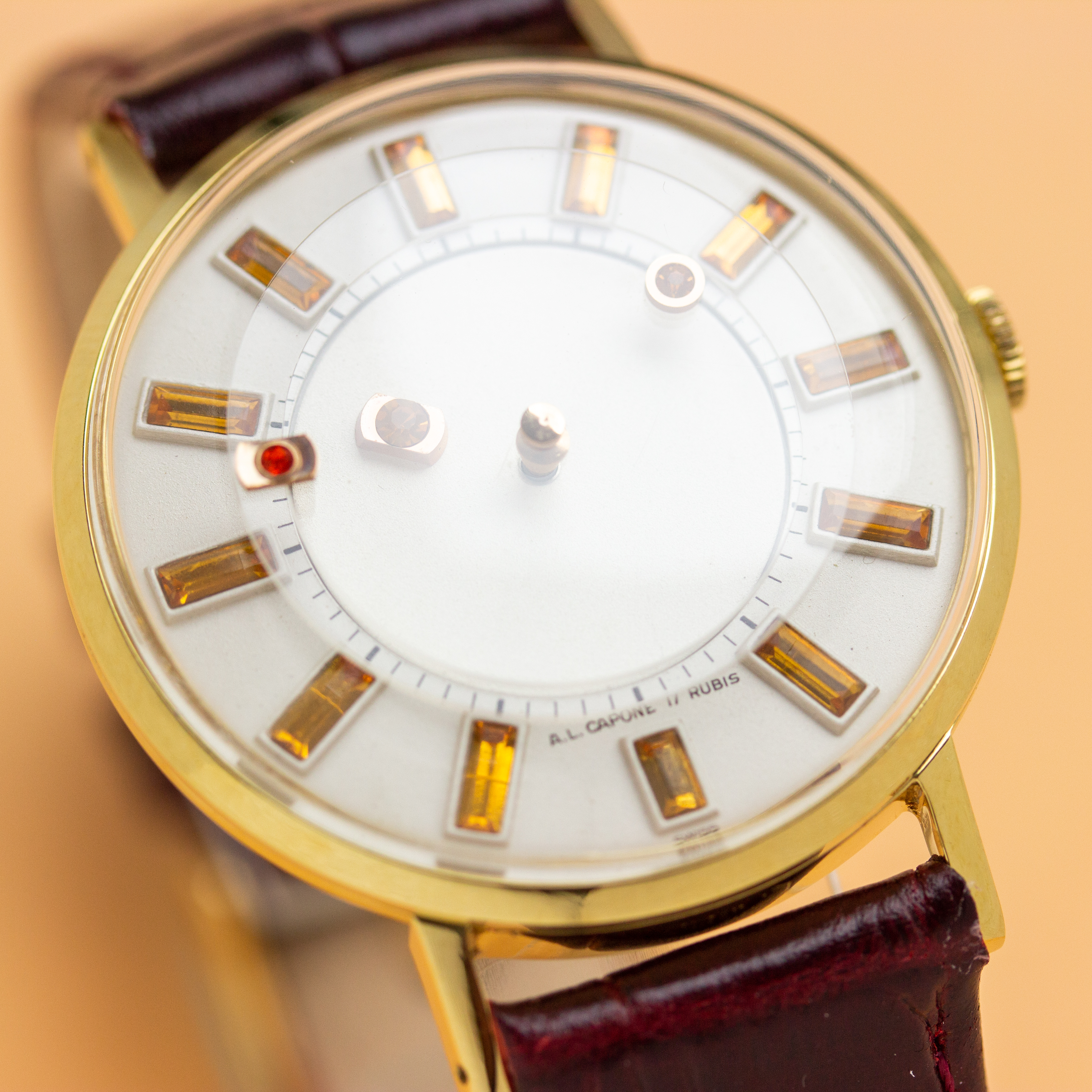 Vue de A.L. Capone Mystérieuse Sapphire Baguette Dial