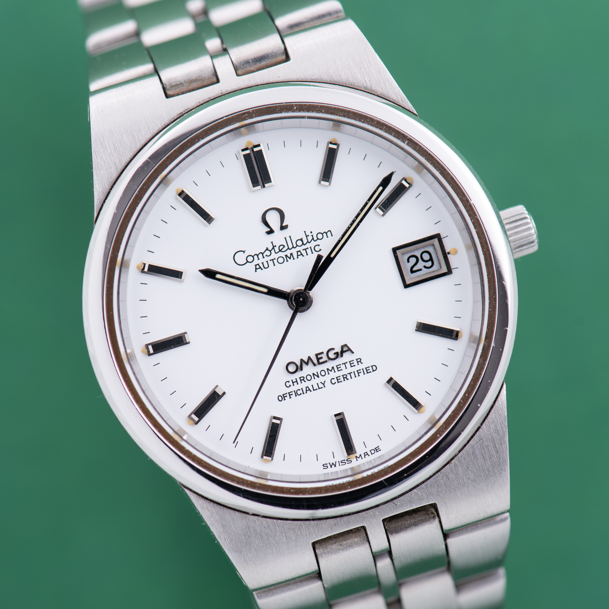 Zicht op Omega Constellation Automatische Japanse binnenlandse markt JDM Ref 1680055