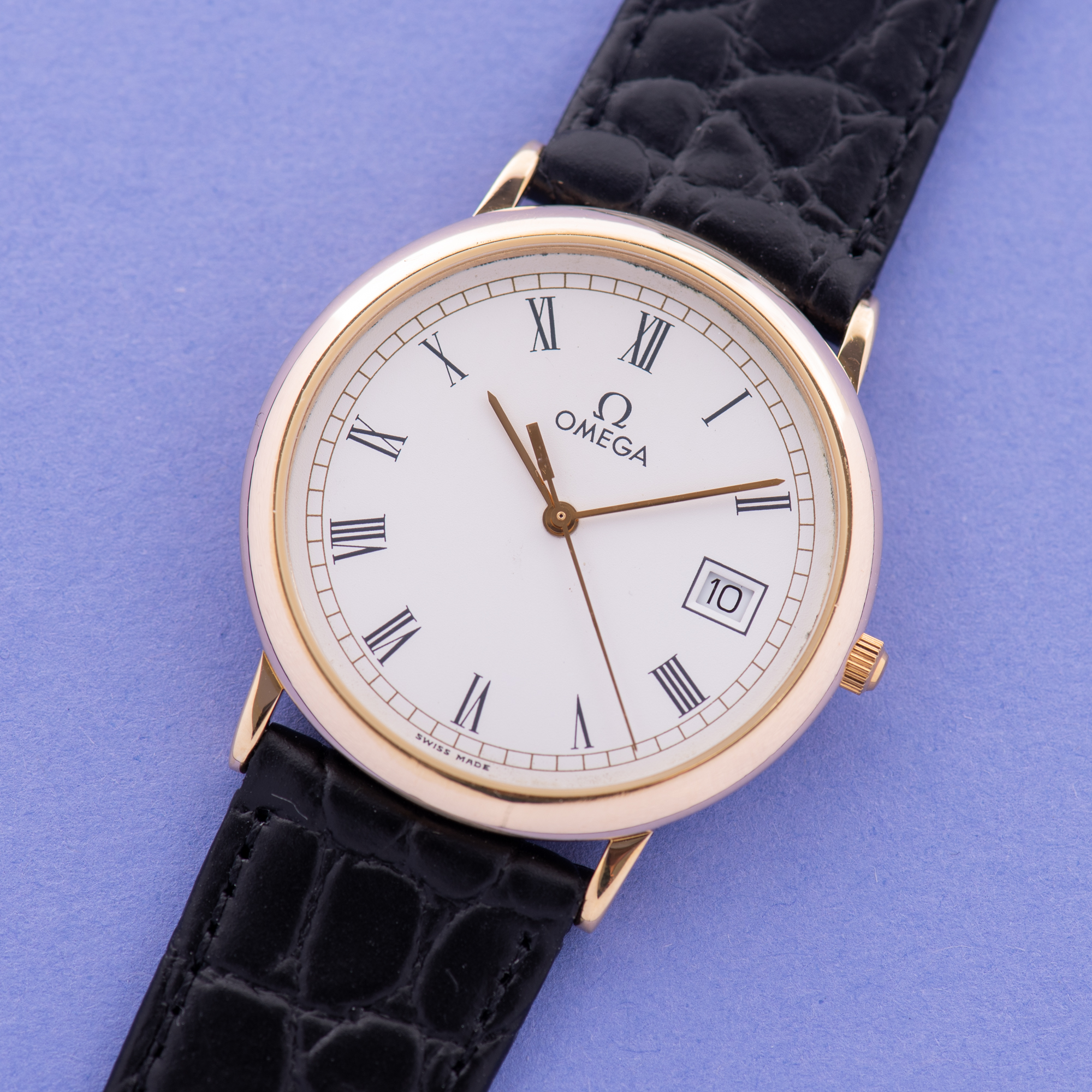 Vue de Omega De Ville Date Quartz Réf 196.0312