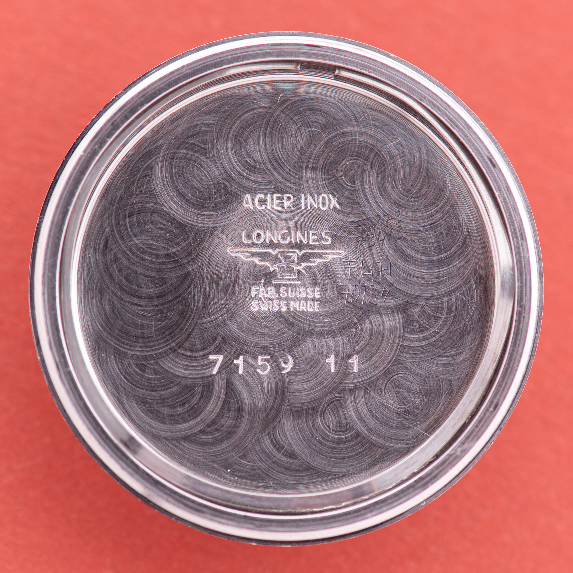 View of Longines Dress Watch Centre Seconds Steel Cal 280 Réf 7159