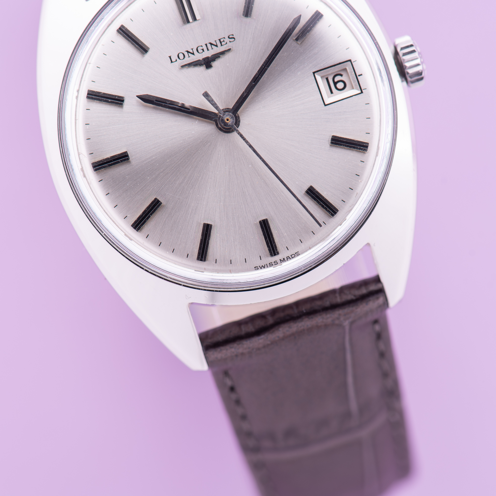 View of Longines Dress Watch Centre Seconds Cal 285 Ref 7912
