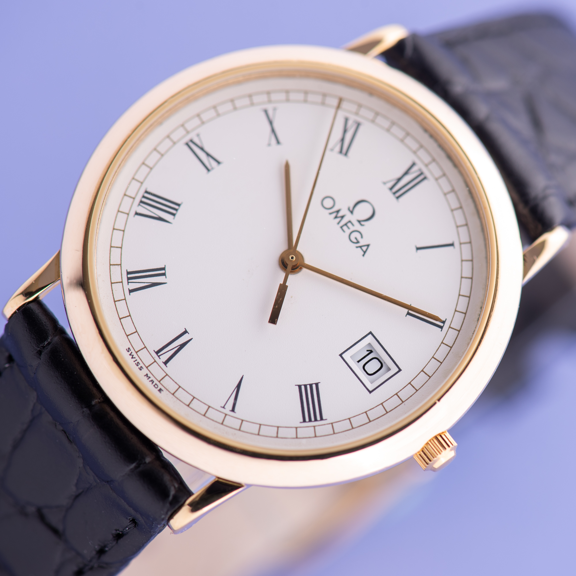 Vue de Omega De Ville Date Quartz Réf 196.0312