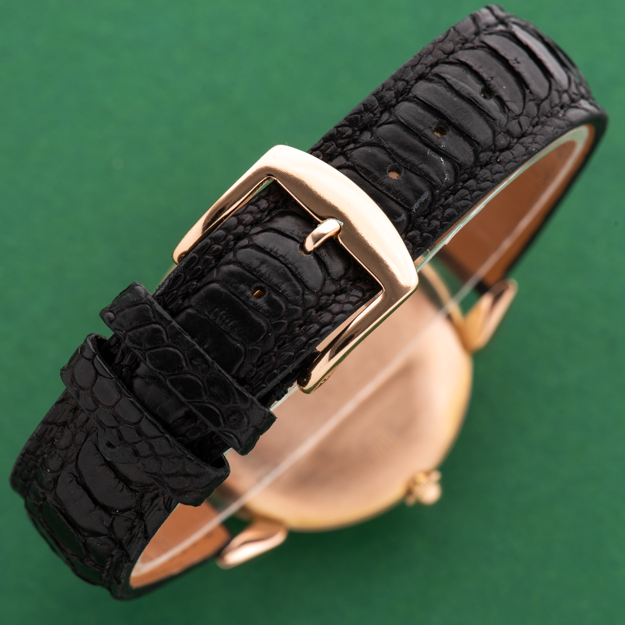 Zicht op Rolex Roze Chronometer op roze goud Rosé 18K Oversize Jumbo Teardrop Ref 4364