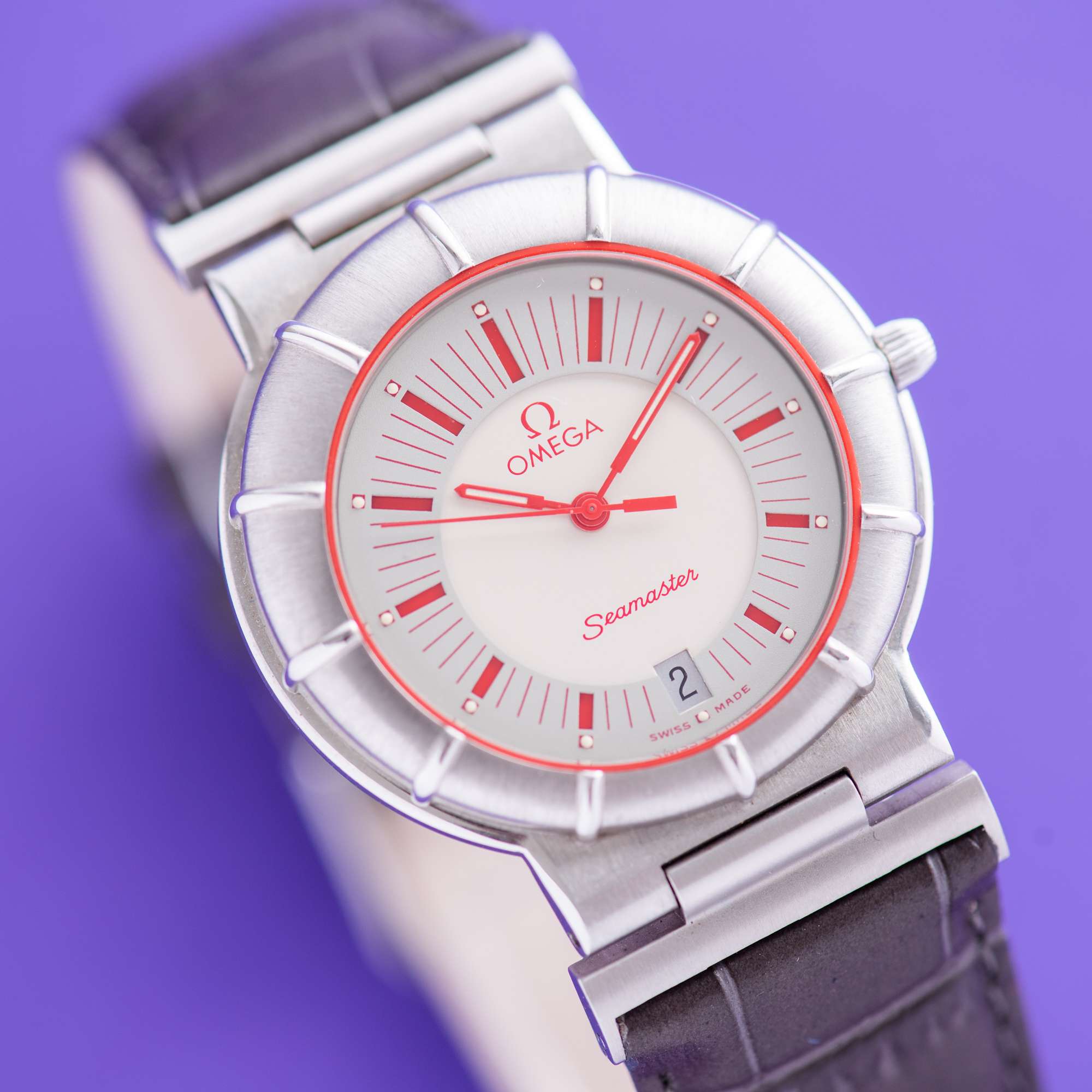 Vue de Omega Seamaster Dynamic II "Spider Case" Red NOS
