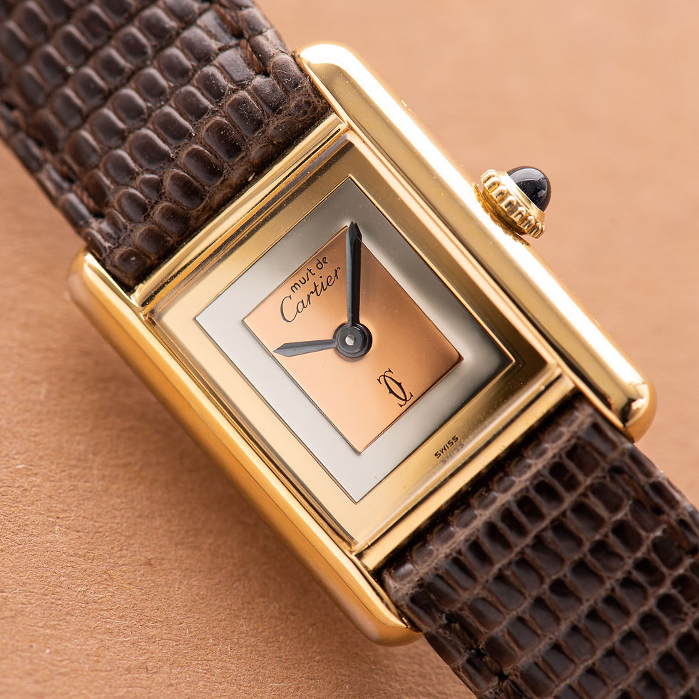Thumbnail: Cartier Must de Tank de Must Vermeil PM Trinity Dial