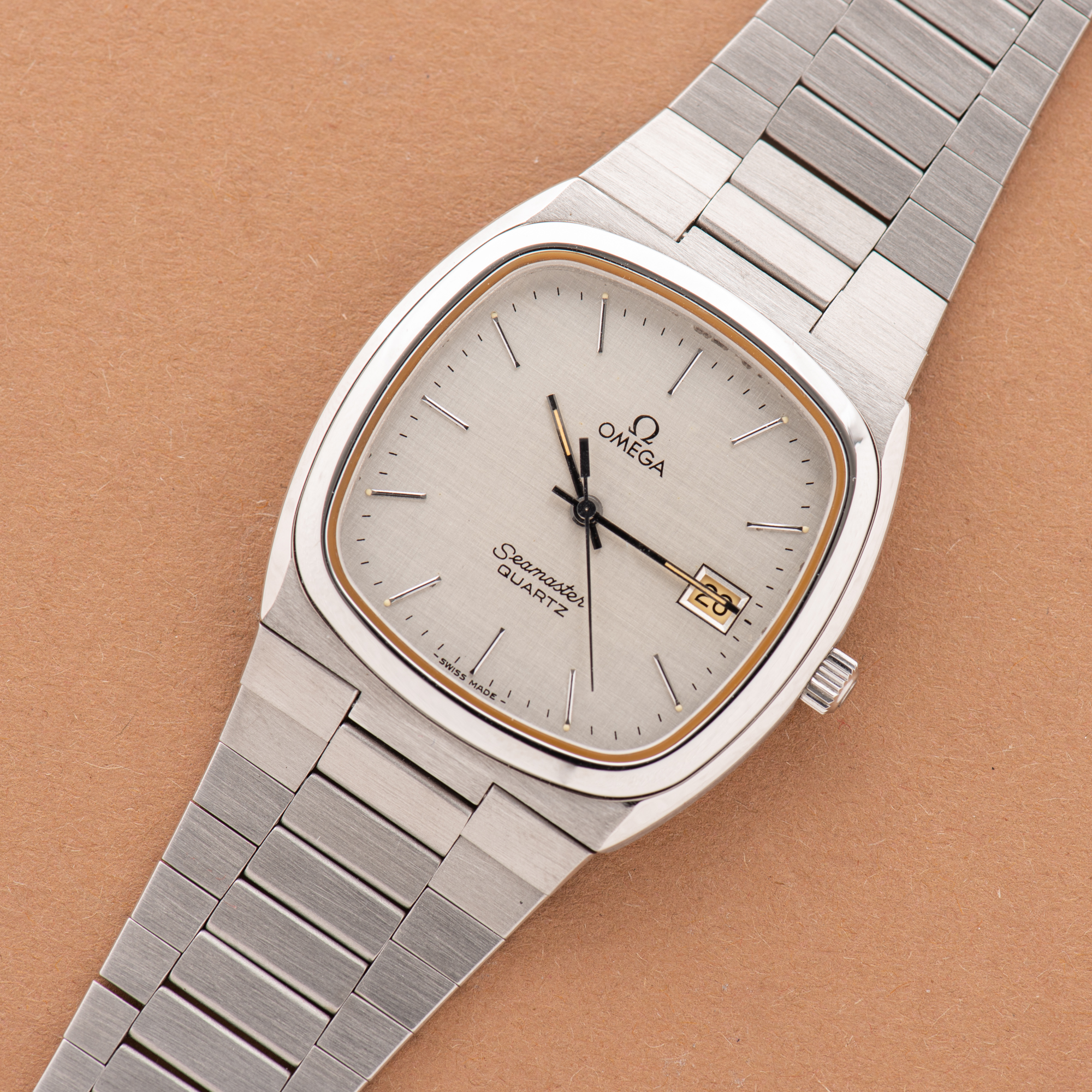 View of Omega Seamaster Quartz Full Set from 1981 cal 1342 Réf 396.0890