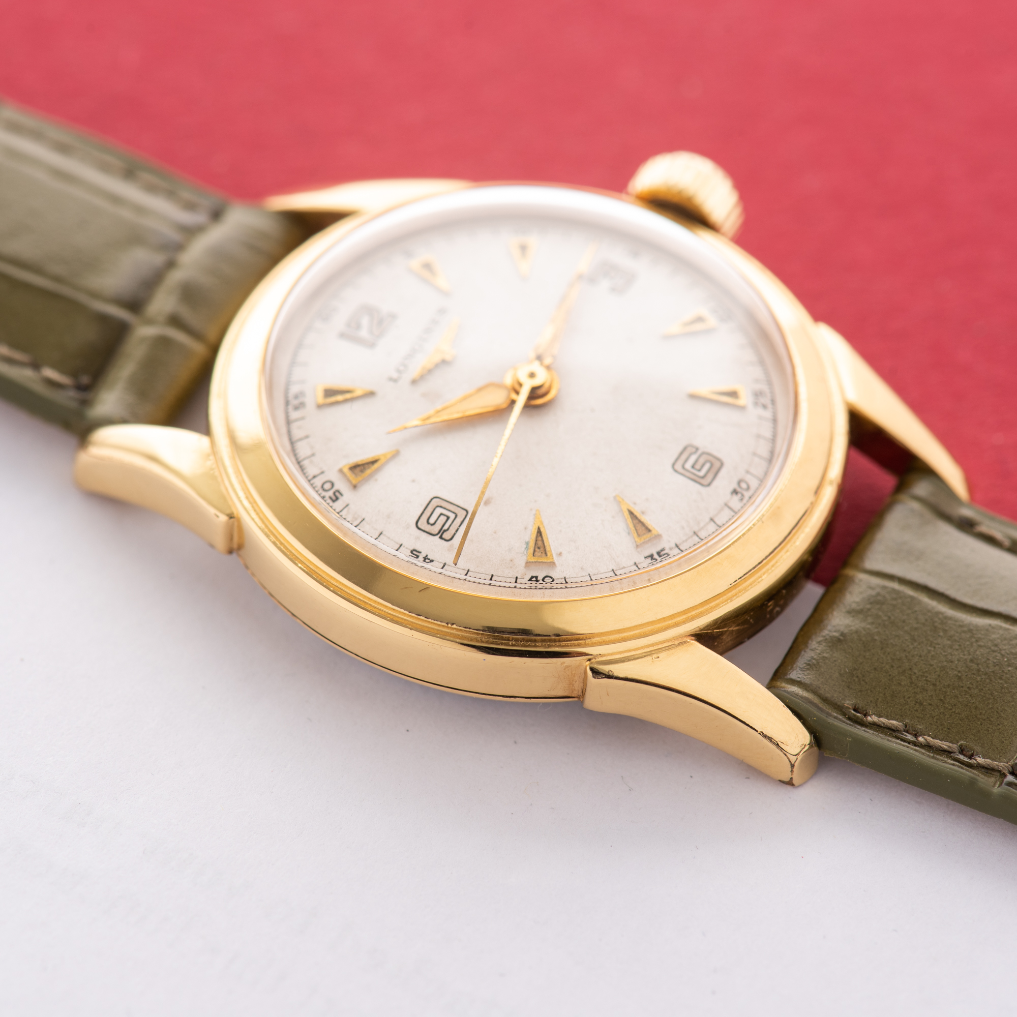 View of Longines Dress Watch Centre Seconds Gold Plated Cal 23 ZS Ref 6246