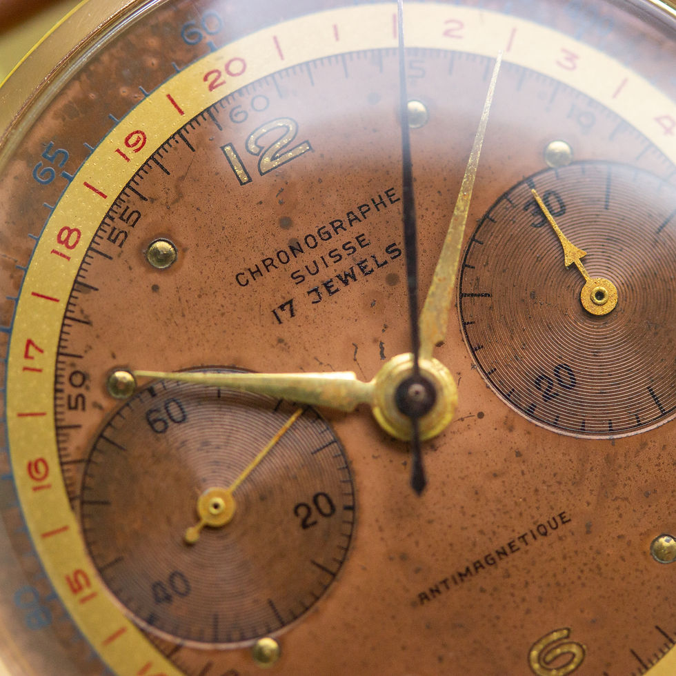 Thumbnail: Chronograph Suisse Oversize Copper Dial 18K Rosé Gold