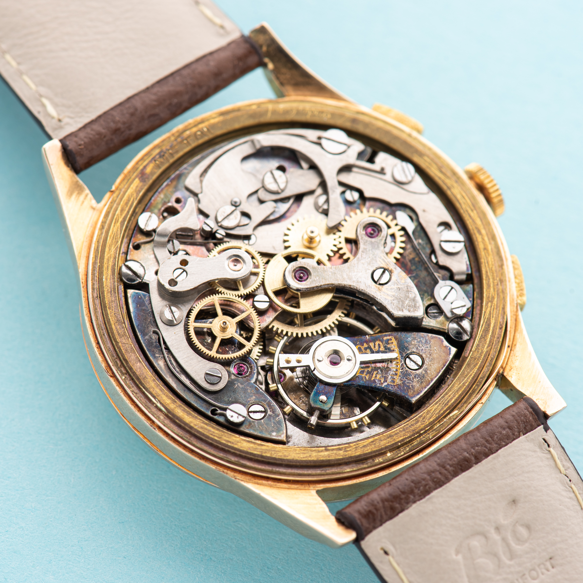 View of Zelus Chronograph Switzerland 18K Rose Gold Oversize